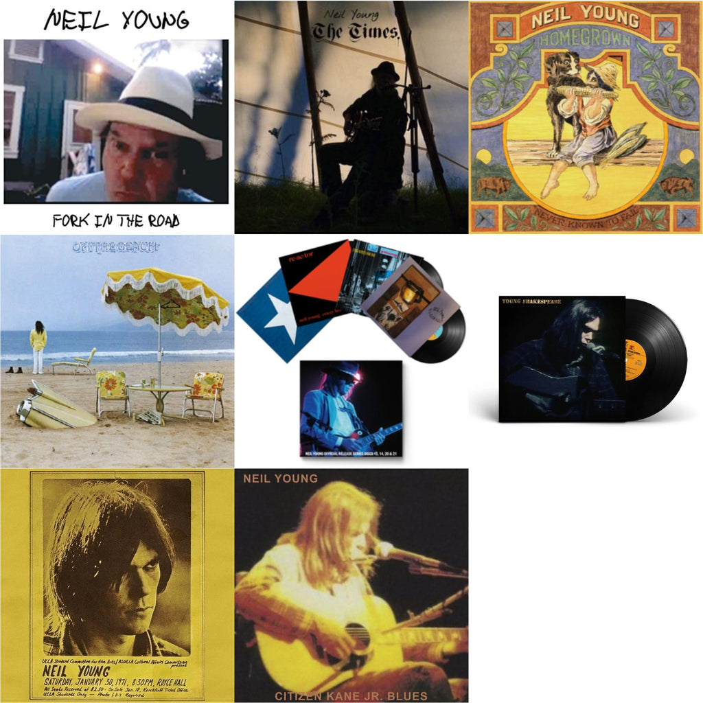 Royce Hall 1971 & Citizen Kane Jr. Blues 1974 (Live At The Bottom Line) & Times & Young Shakespeare & Official Release Series Discs 13, 14, 20 & 21 & Homegrown & On The Beach & Fork In The Road (140G)