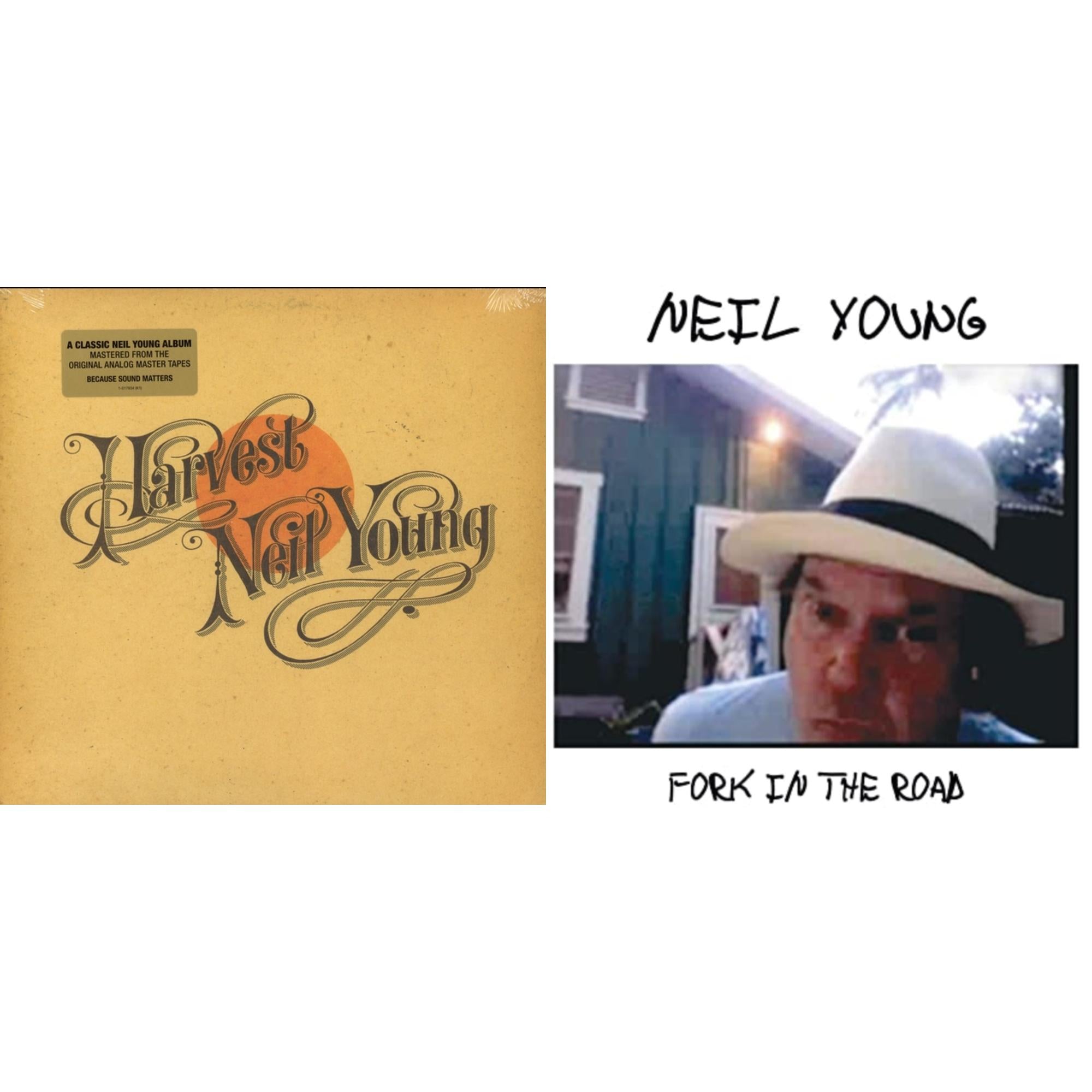 Neil Young - Harvest & Fork In The Road (140G) - LP Vinyl Bundle