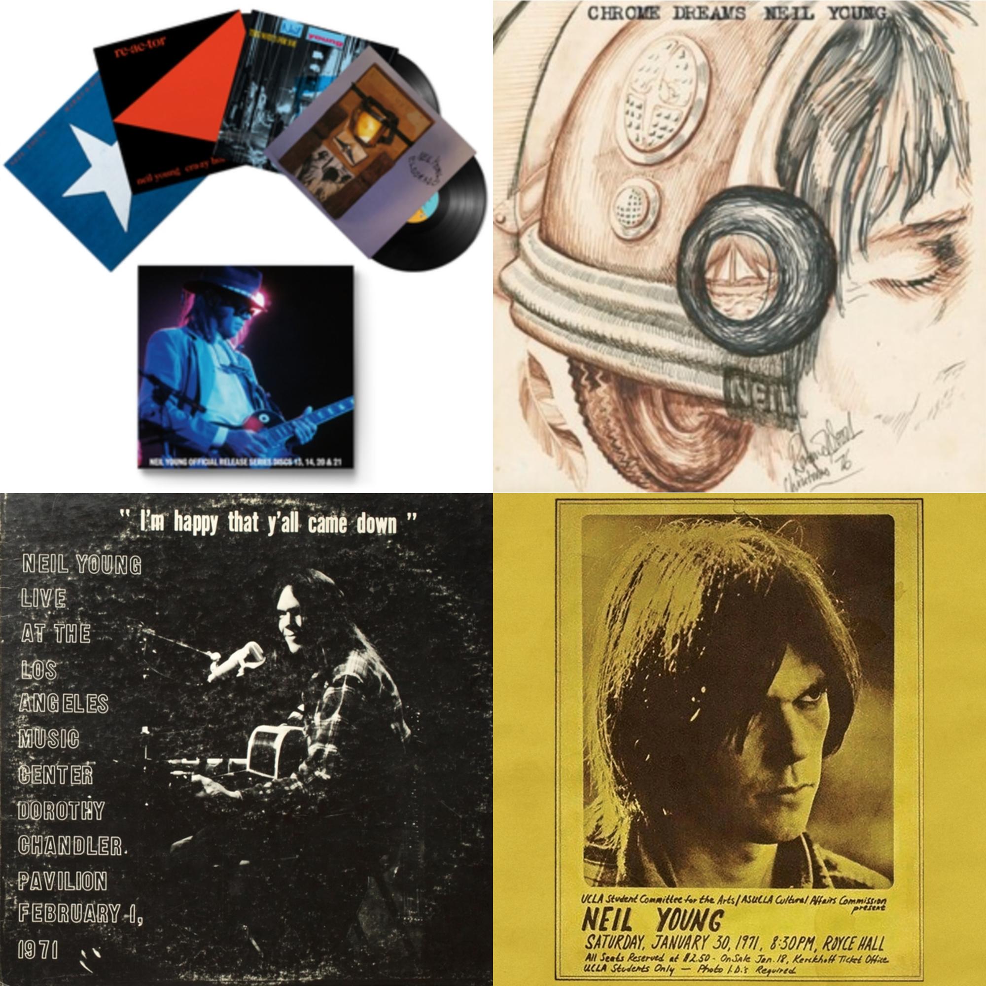 Neil Young - Chrome Dreams (2LP) & Royce Hall 1971 & Dorothy Chandler Pavilion 1971 & Official Release Series Discs 13, 14, 20 & 21