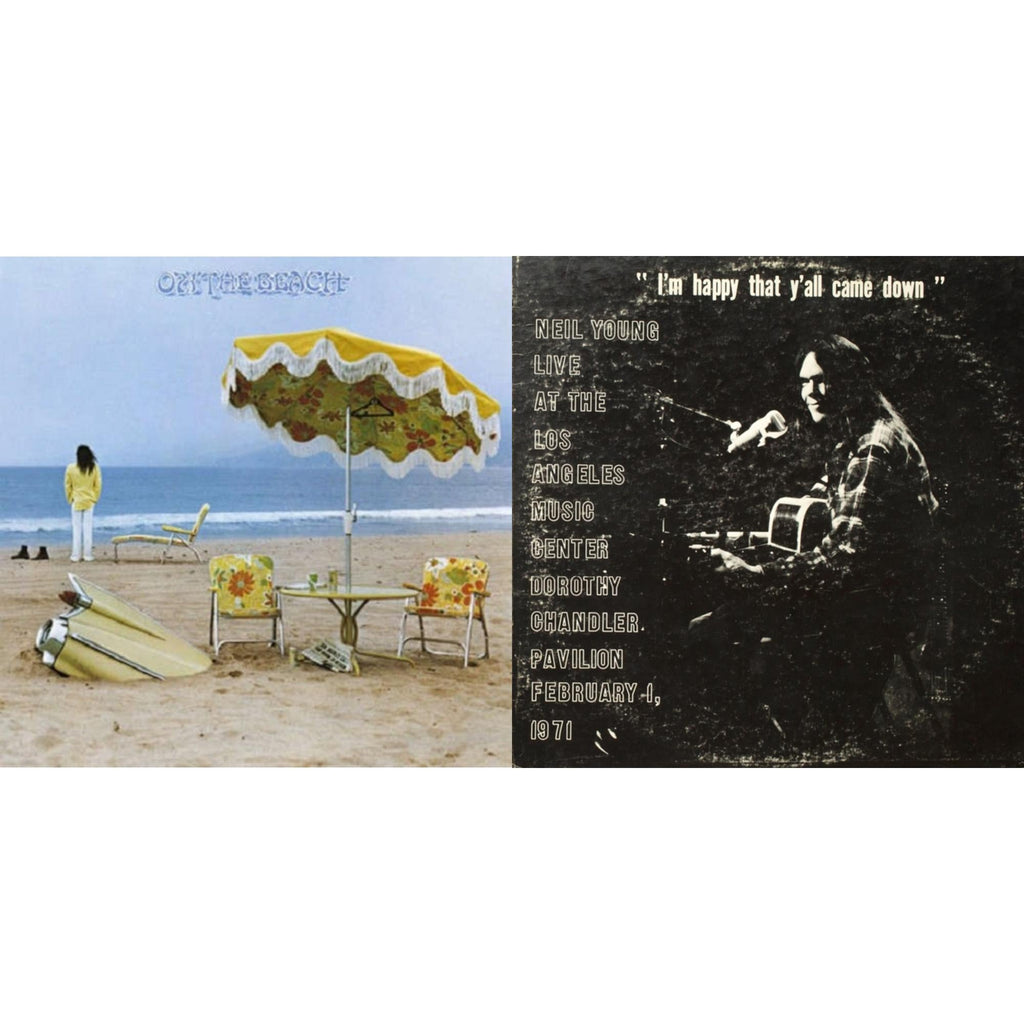 Neil Young - Dorothy Chandler Pavilion 1971 & On The Beach - LP Vinyl Bundle
