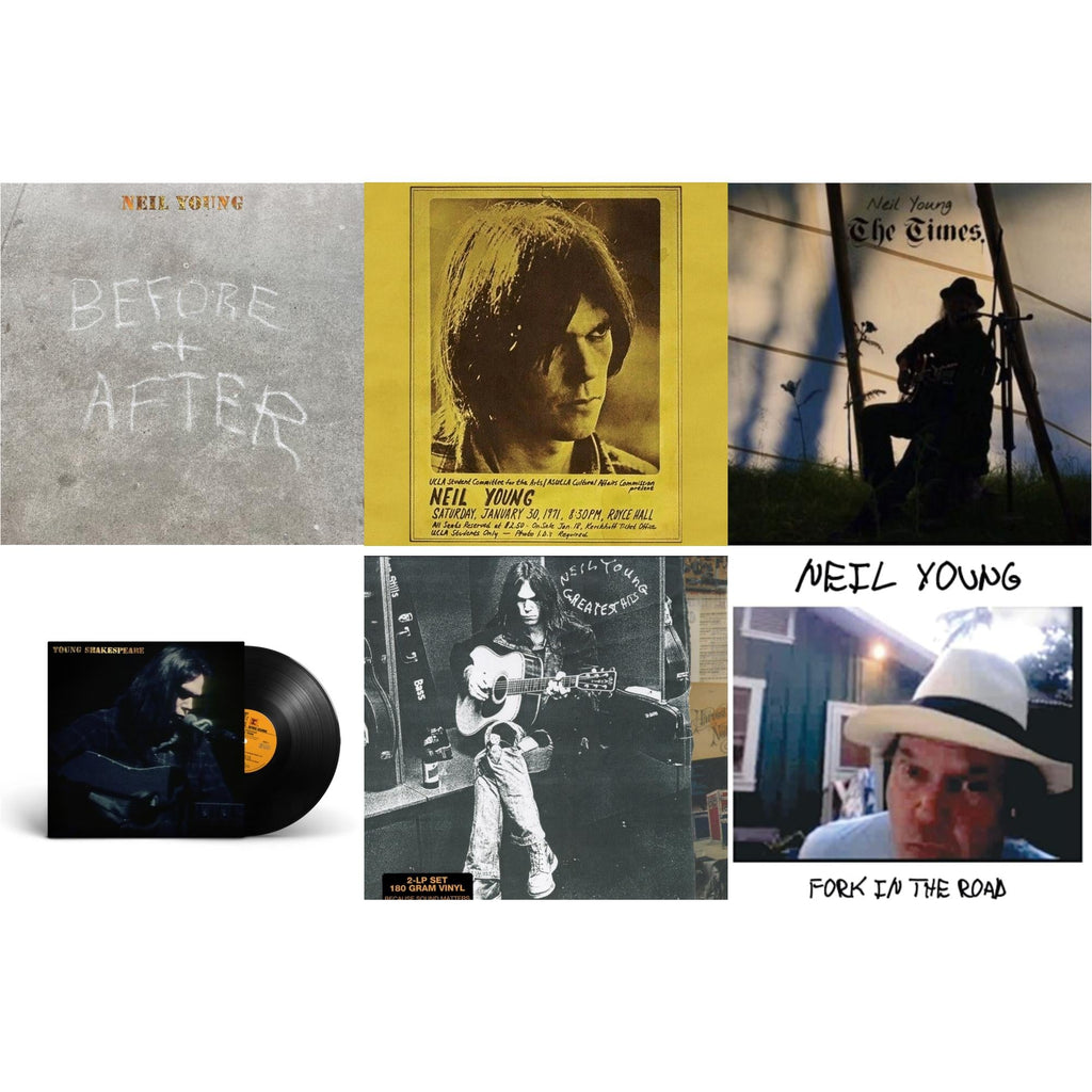 Neil Young - Before & After (Clear LP Vinyl) (I) & Royce Hall 1971 & Times & Young Shakespeare & Greatest Hits & Fork In The Road (140G)