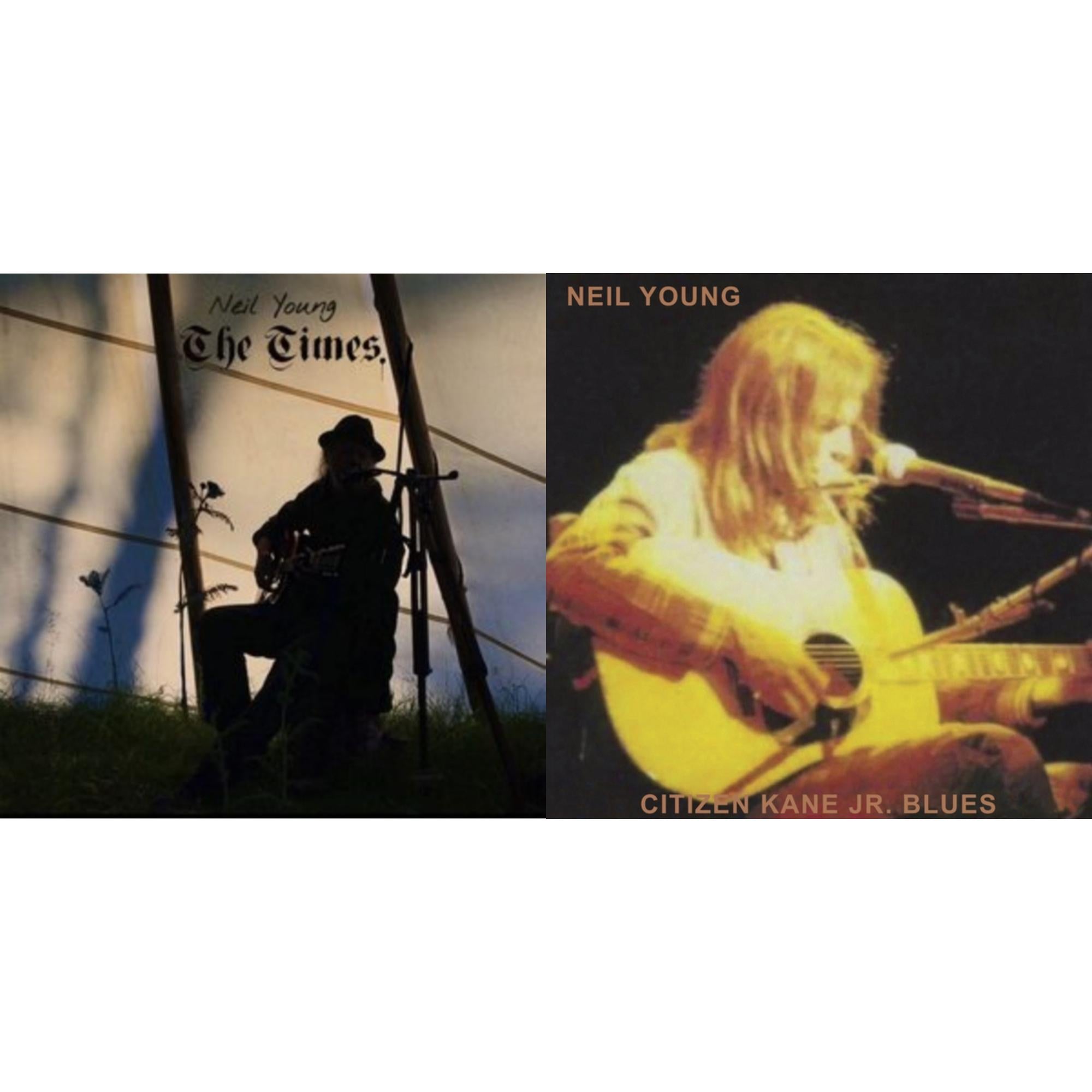 Neil Young - Citizen Kane Jr. Blues 1974 (Live At The Bottom Line) & Times - LP Vinyl Bundle