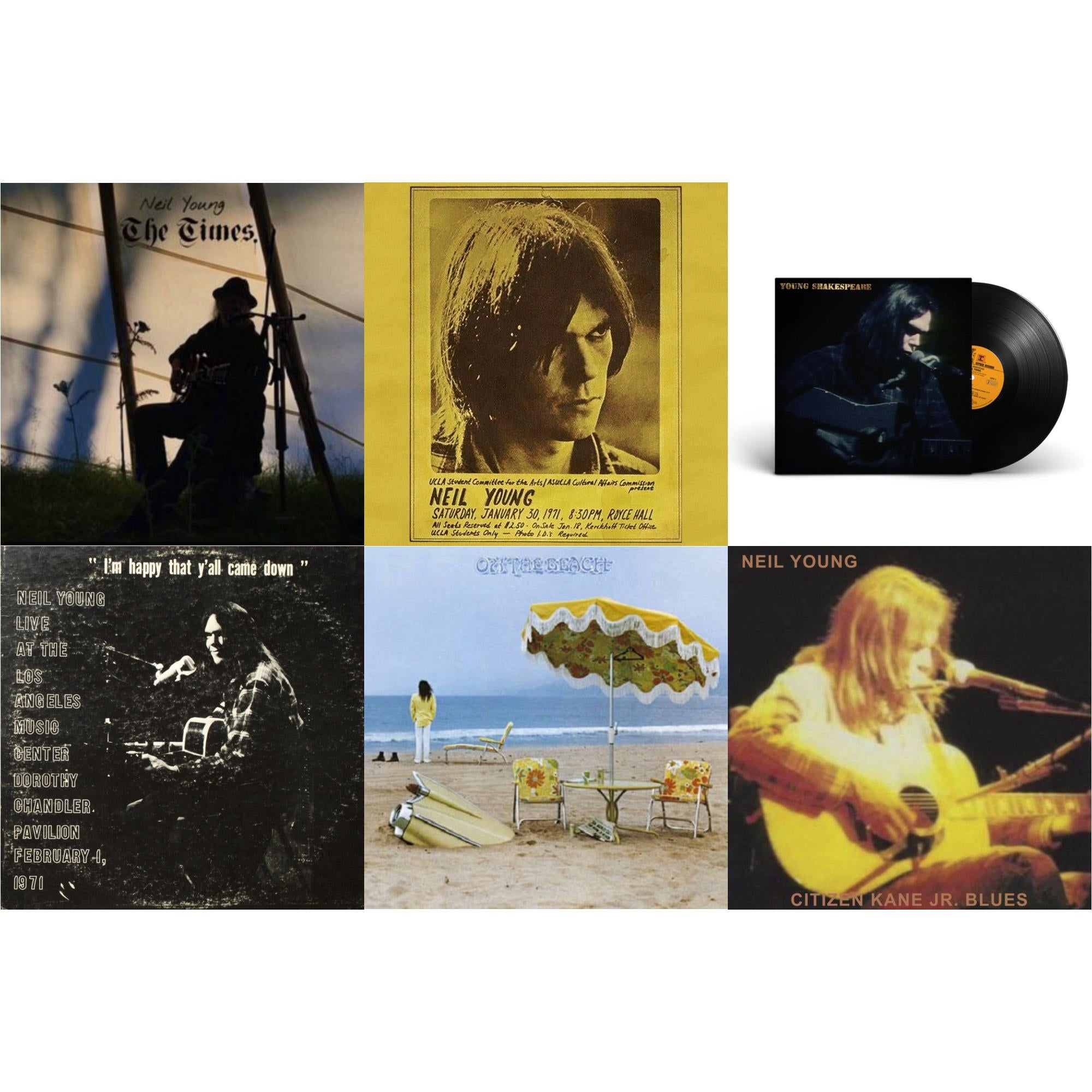 Royce Hall 1971 & Citizen Kane Jr. Blues 1974 (Live At The Bottom Line) & Dorothy Chandler Pavilion 1971 & Times & Young Shakespeare & On The Beach