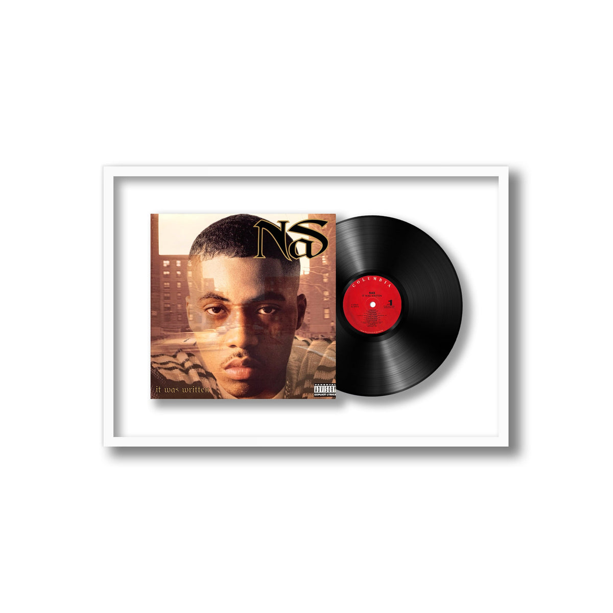 Nas - It Was Written - Framed Vinyl Record