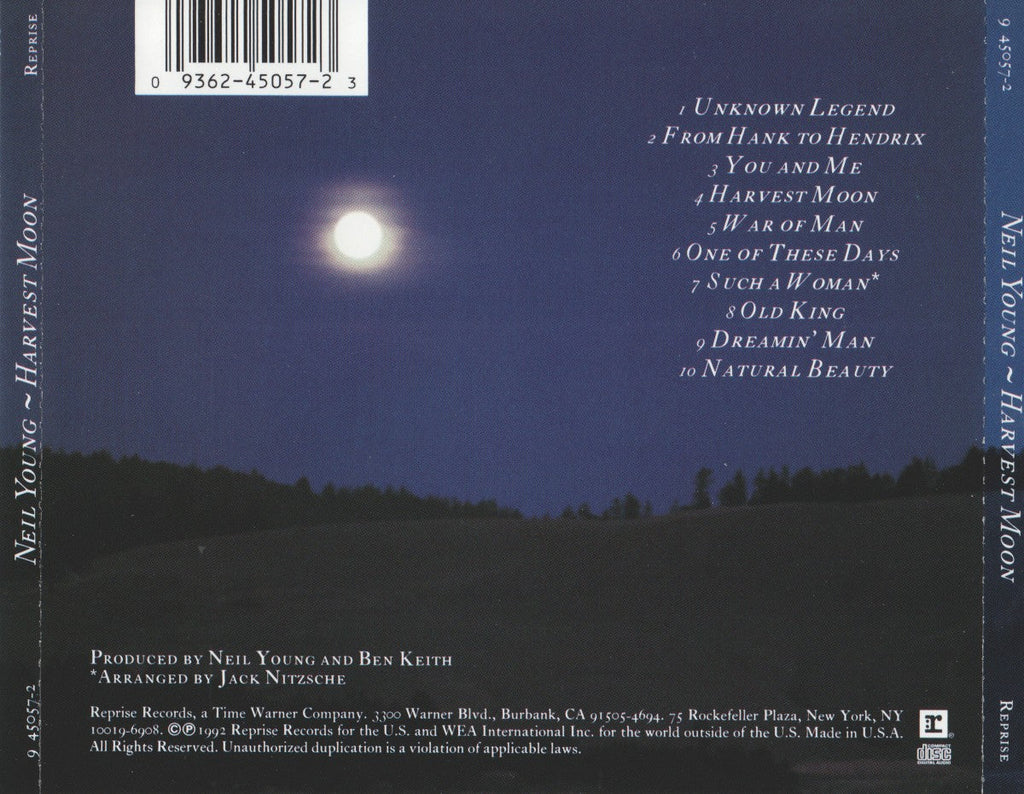 Neil Young – Harvest Moon Music CD
