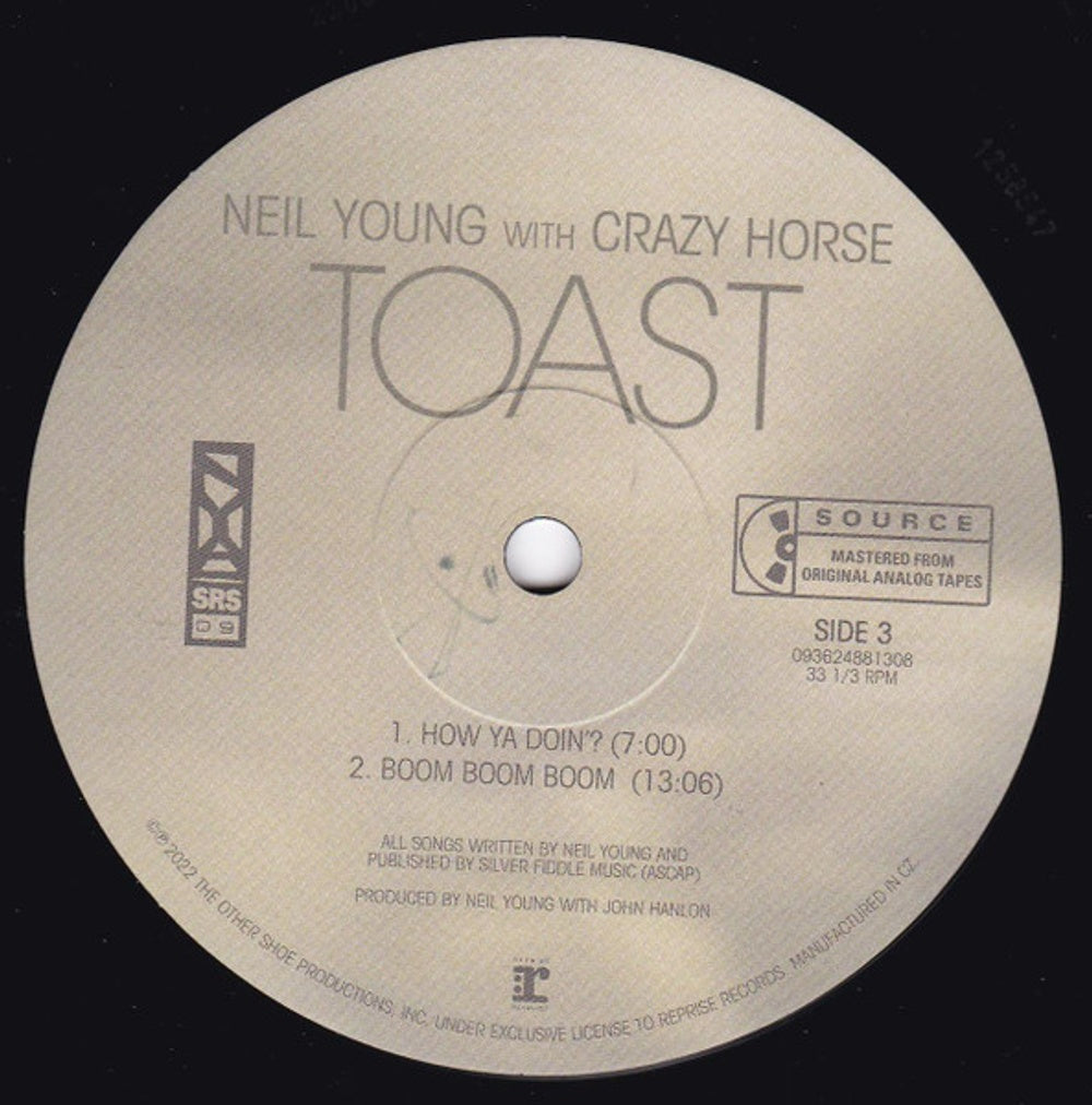 Neil Young with Crazy Horse – Toast (2-LP Vinyl) Vinyl Record