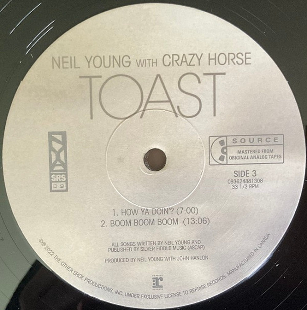 Neil Young with Crazy Horse – Toast (2-LP Vinyl) Vinyl Record