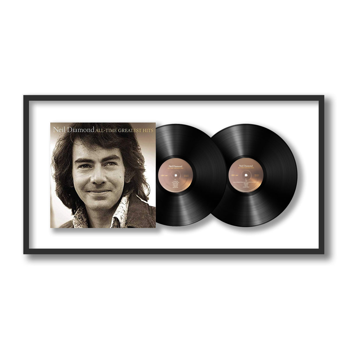 Neil Diamond - All-Time Greatest Hits - Framed Vinyl Record