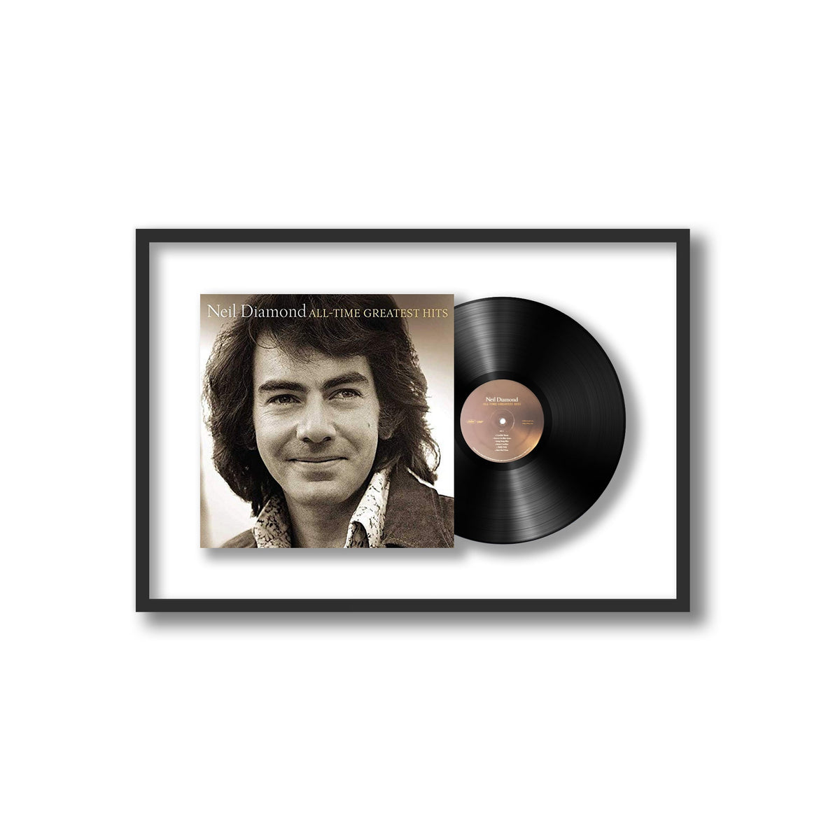 Neil Diamond - All-Time Greatest Hits - Framed Vinyl Record