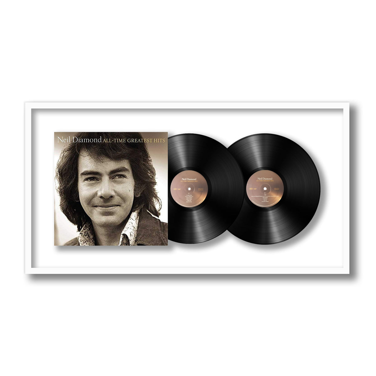 Neil Diamond - All-Time Greatest Hits - Framed Vinyl Record