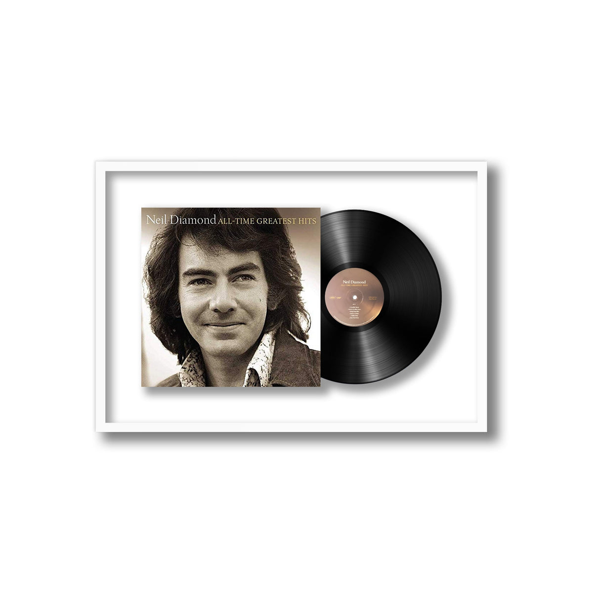 Neil Diamond - All-Time Greatest Hits - Framed Vinyl Record