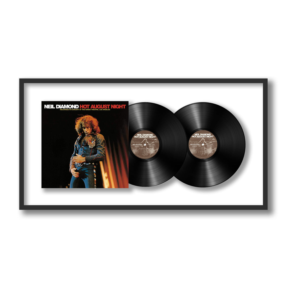 Neil Diamond - Hot August Night - Framed Vinyl Record