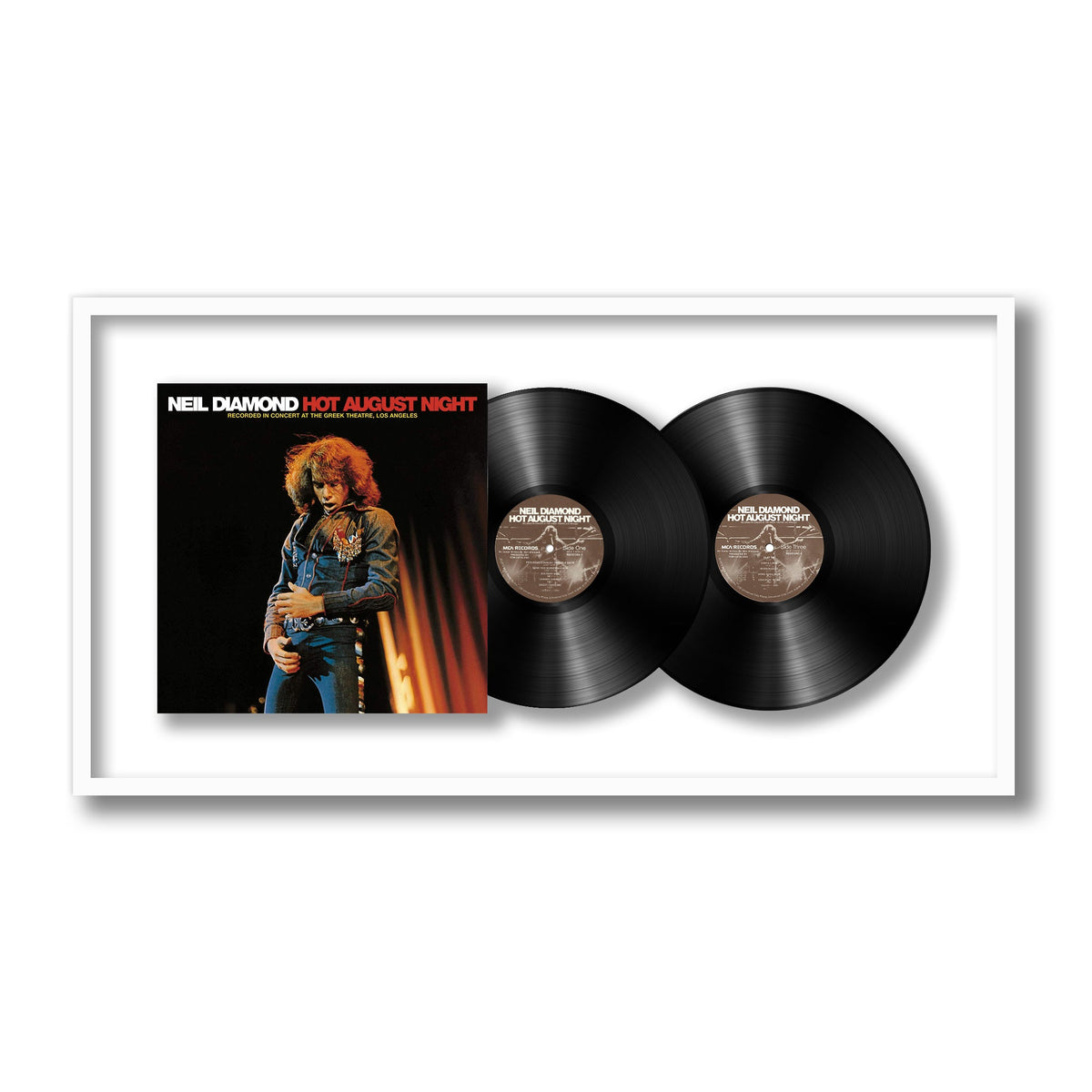 Neil Diamond - Hot August Night - Framed Vinyl Record