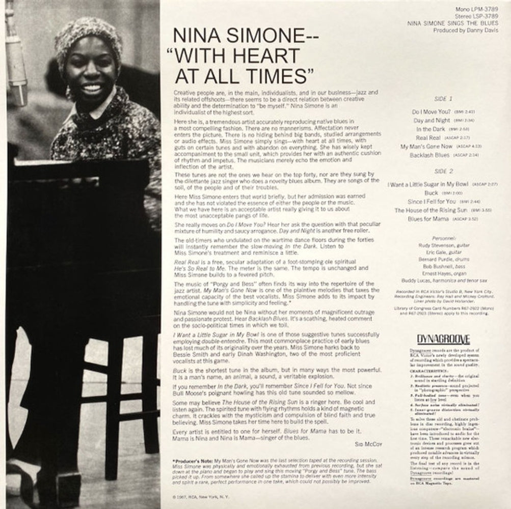 Nina Simone – Sings The Blues (LP Vinyl) Vinyl Record