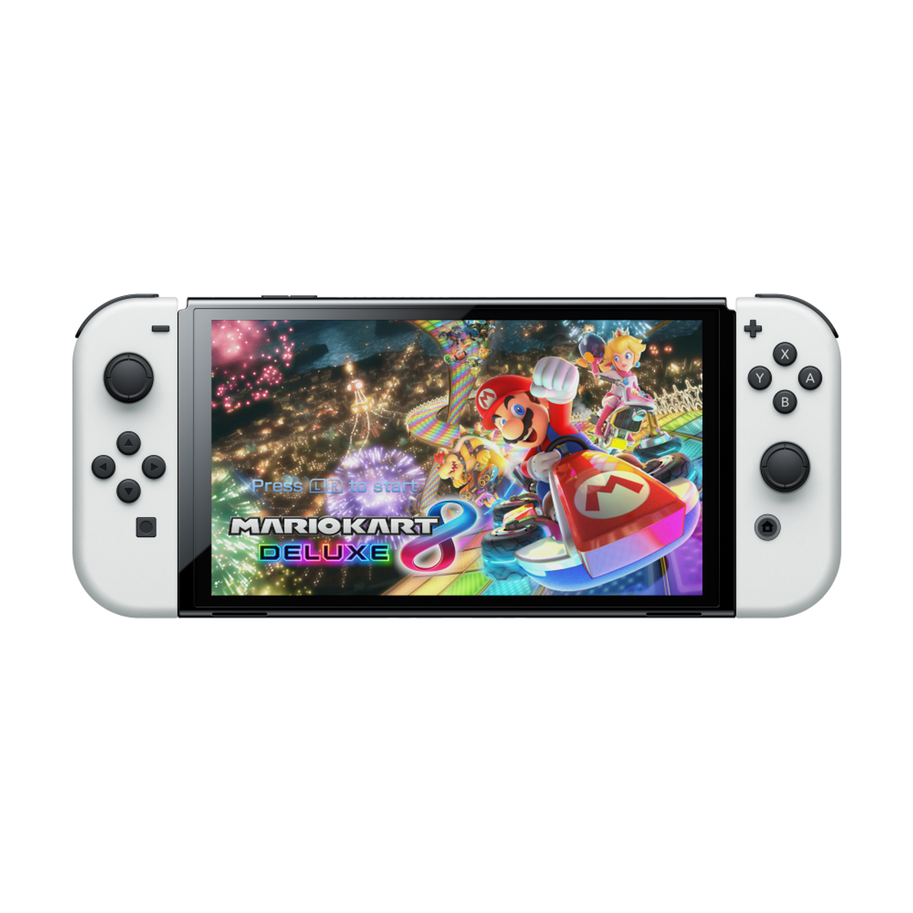 Nintendo - Switch Console Neon Red & Blue: OLED Model - Mario Kart 8 Deluxe Bundle (2024)