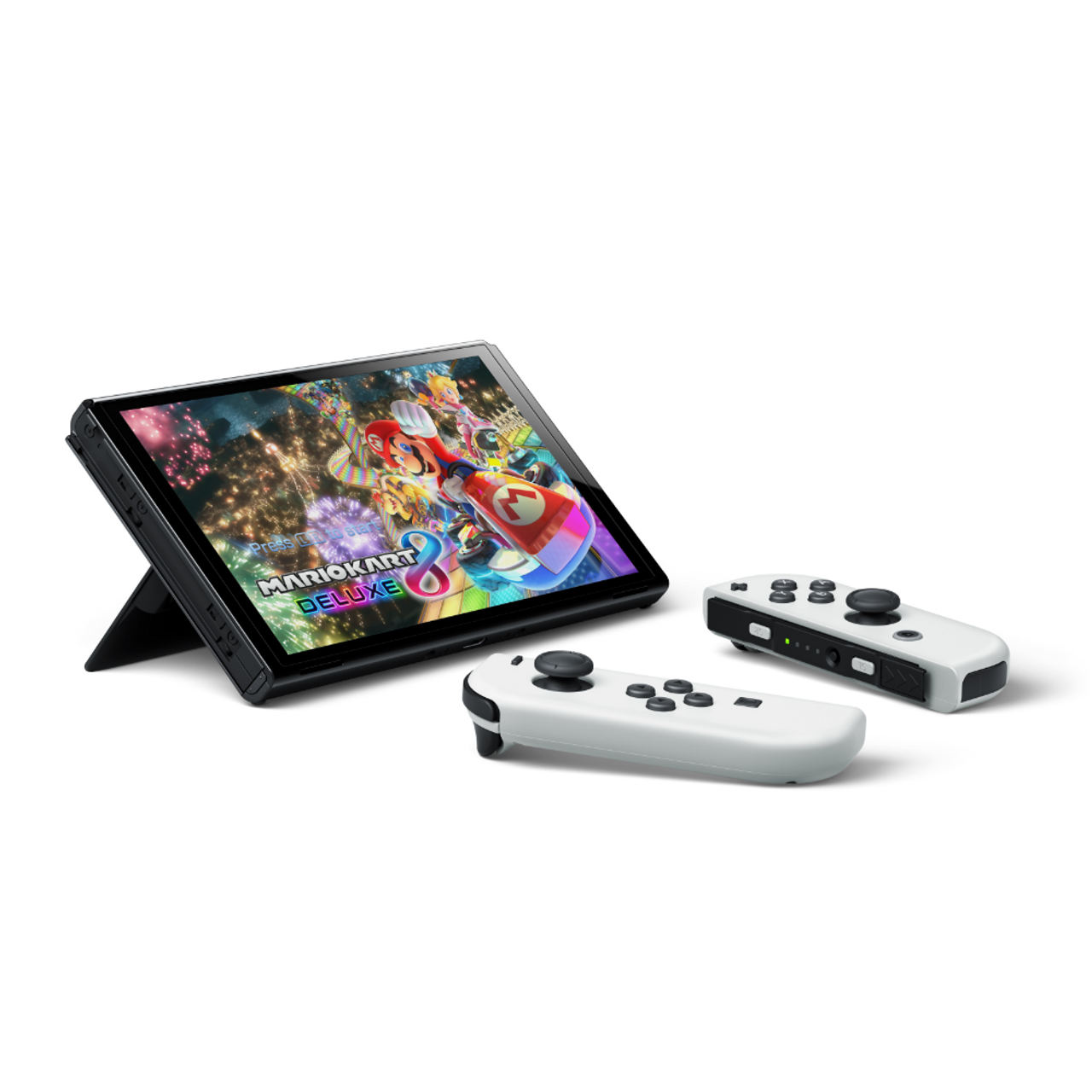 Nintendo - Switch Console Neon Red & Blue: OLED Model - Mario Kart 8 Deluxe Bundle (2024)