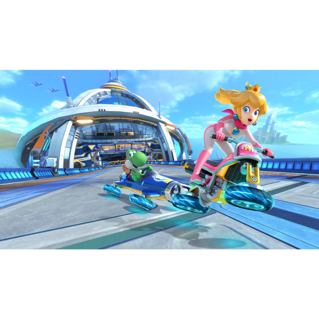 Nintendo - Switch Console Neon Red & Blue: OLED Model - Mario Kart 8 Deluxe Bundle (2024)