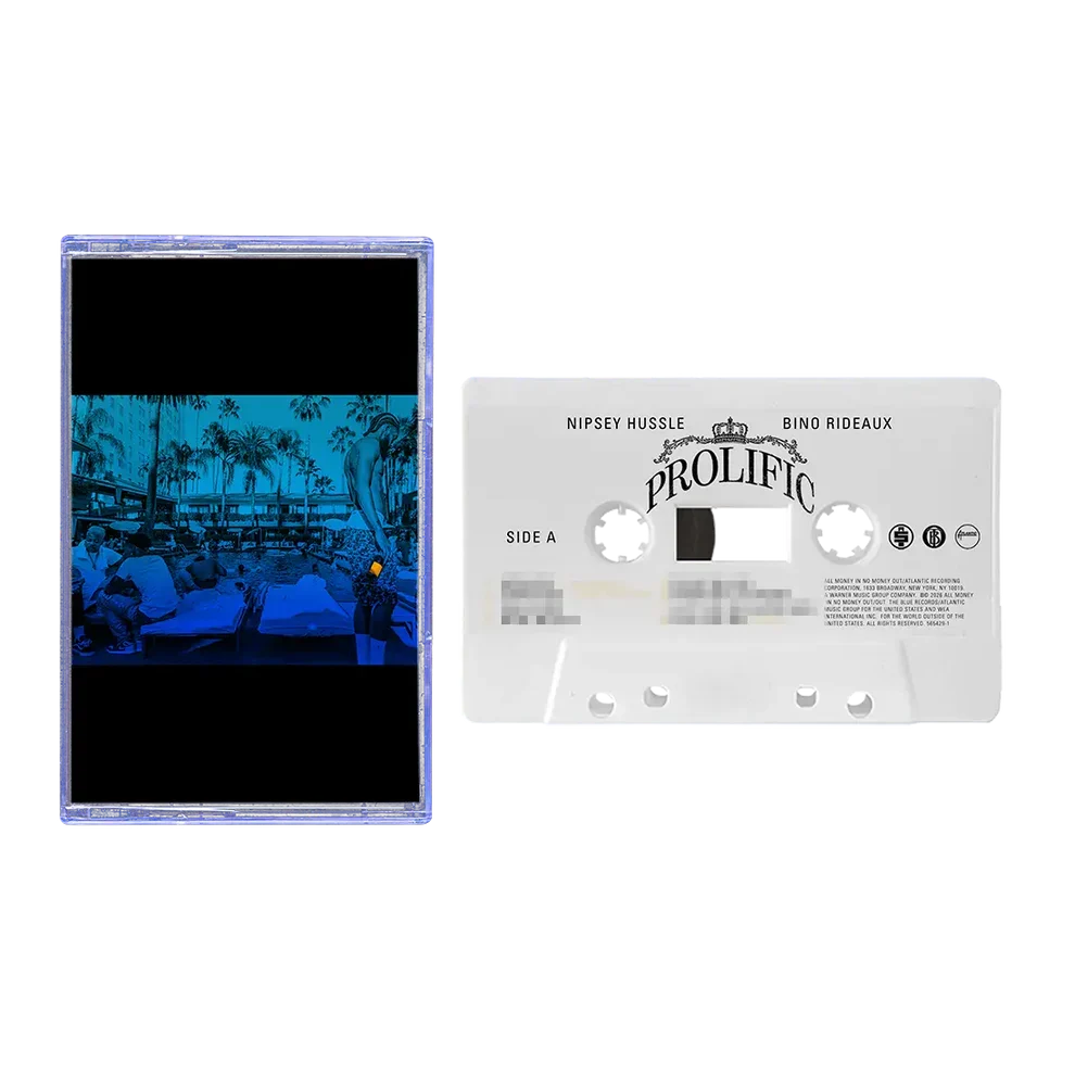 Nipsey Hussle & Bino Rideaux – PROLIFIC (White Cassette) Music Cassette Tape