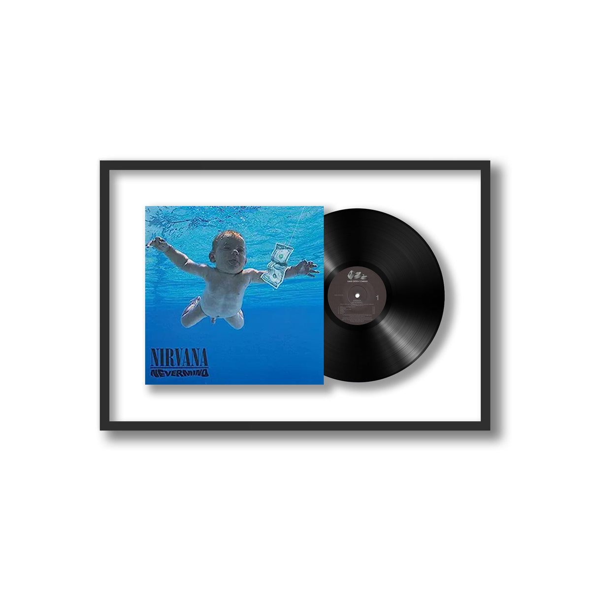 Nirvana - Nevermind - Framed Vinyl Record