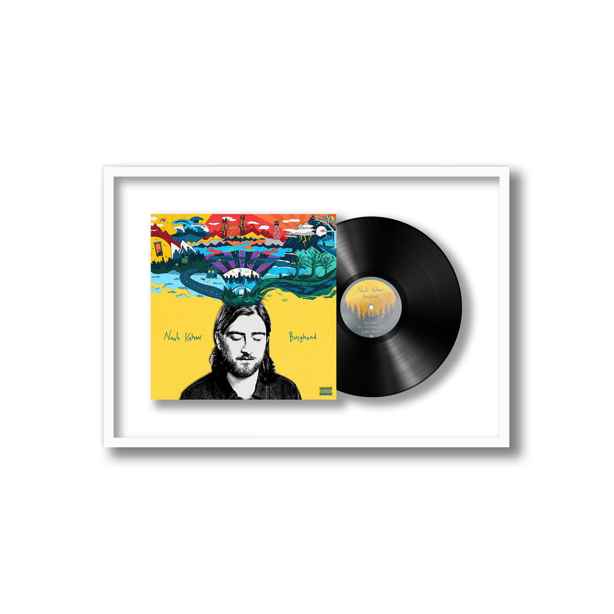 Noah Kahan - Busyhead - Framed Vinyl Record