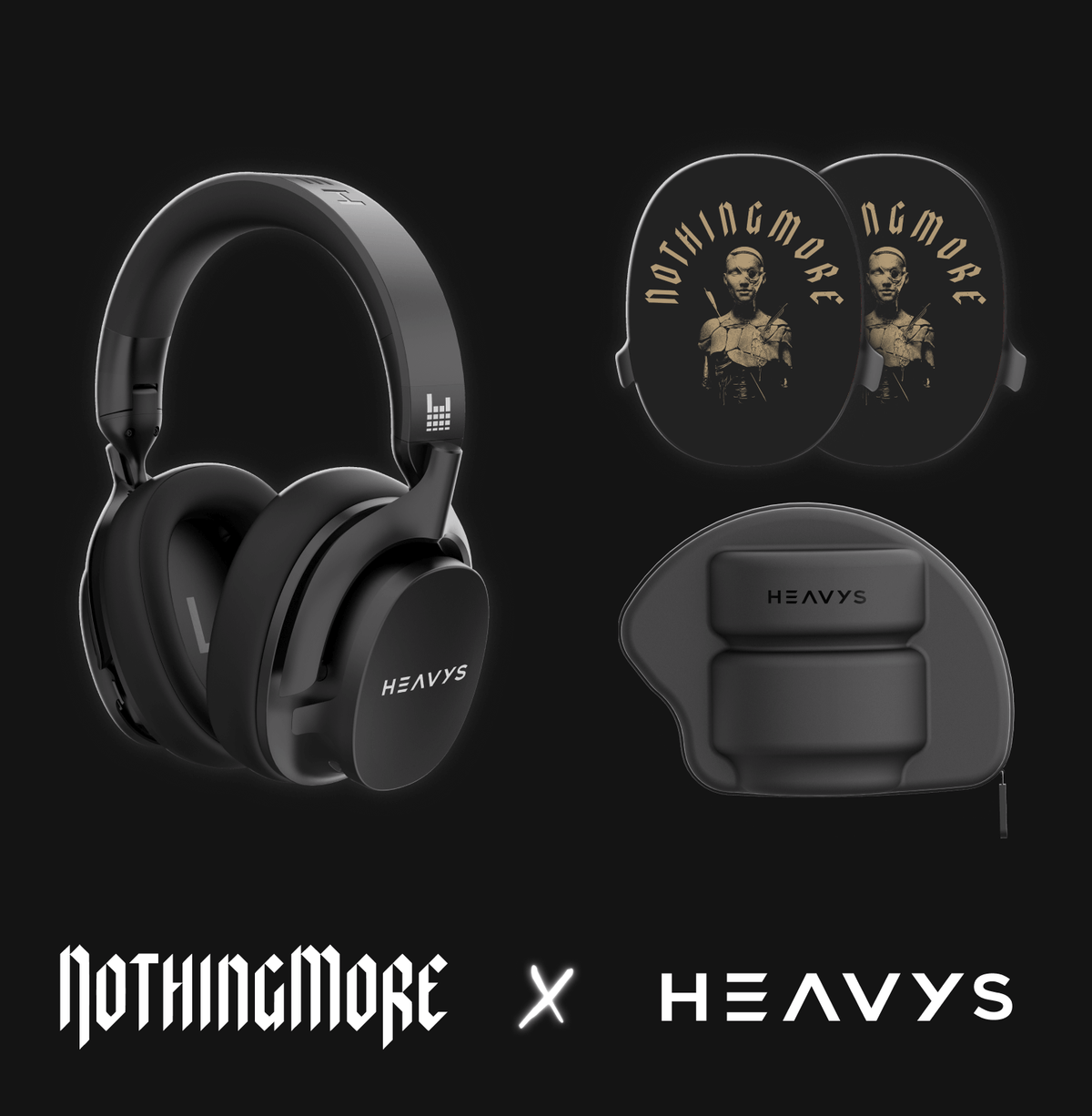 Nothing More CARNAL Limited Edition HEAVYS Headphone Shells & Headphone Bundle