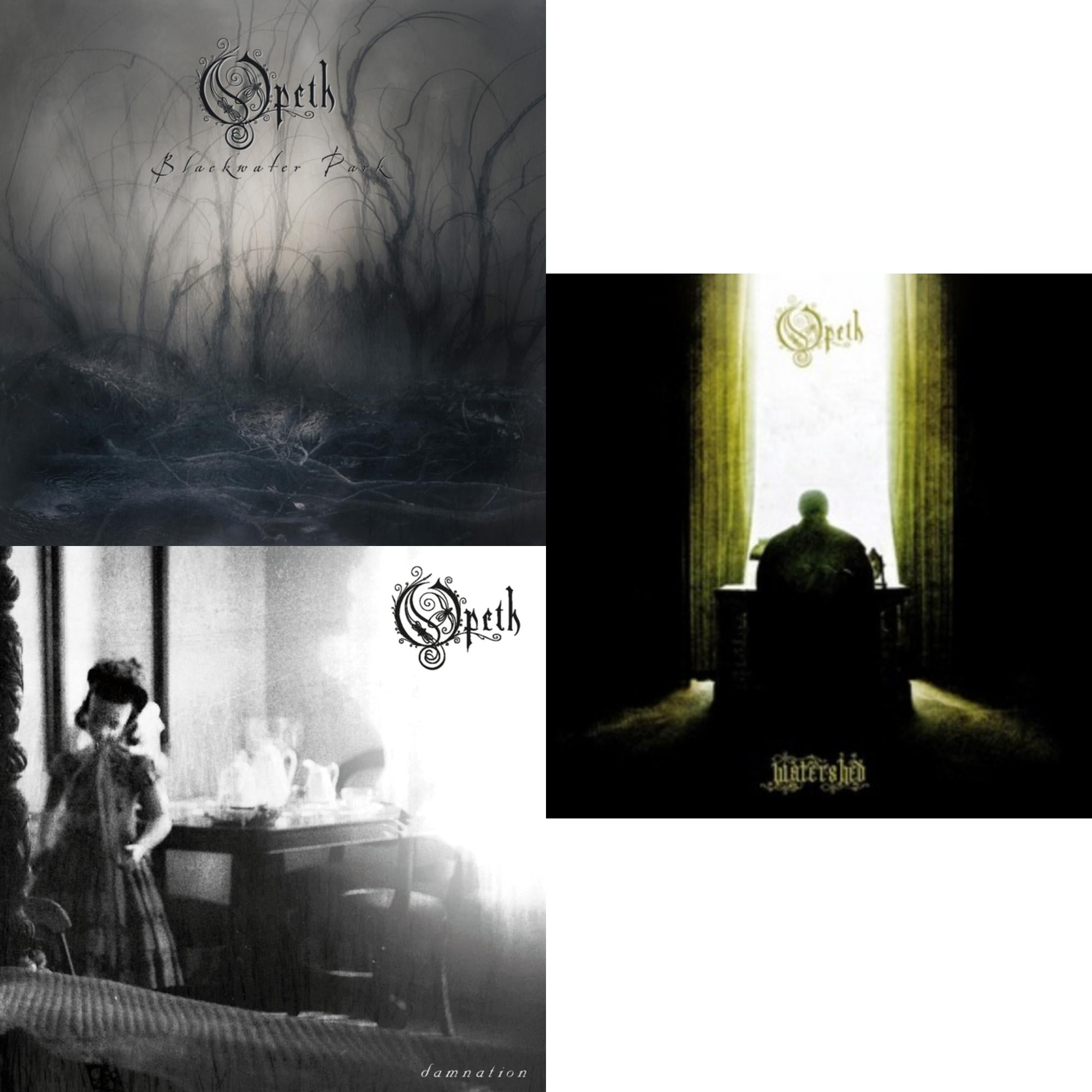 Blackwater Park (20Th Anniversary Edition/2LP/White/Black Smokey Light Transparent Vinyl) & Damnation (20Th Anniversary Edition) (180G) & Watershed (Limited/180G)