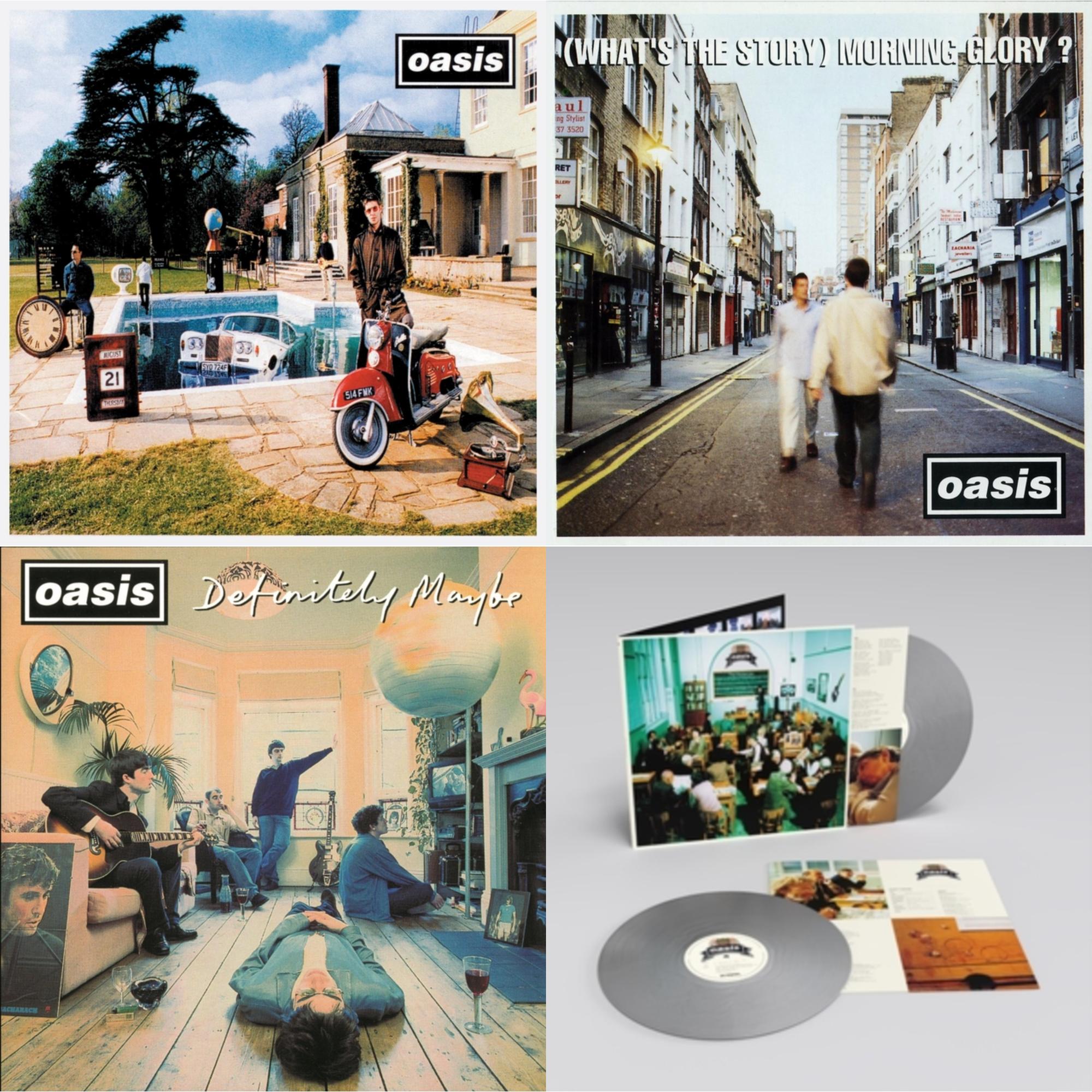 Oasis - Definitely Maybe & (What’S The Story) Morning Glory? & Be Here Now & Masterplan (Remastered Edition) (25Th Anniversary) (Silver Vinyl/2LP)