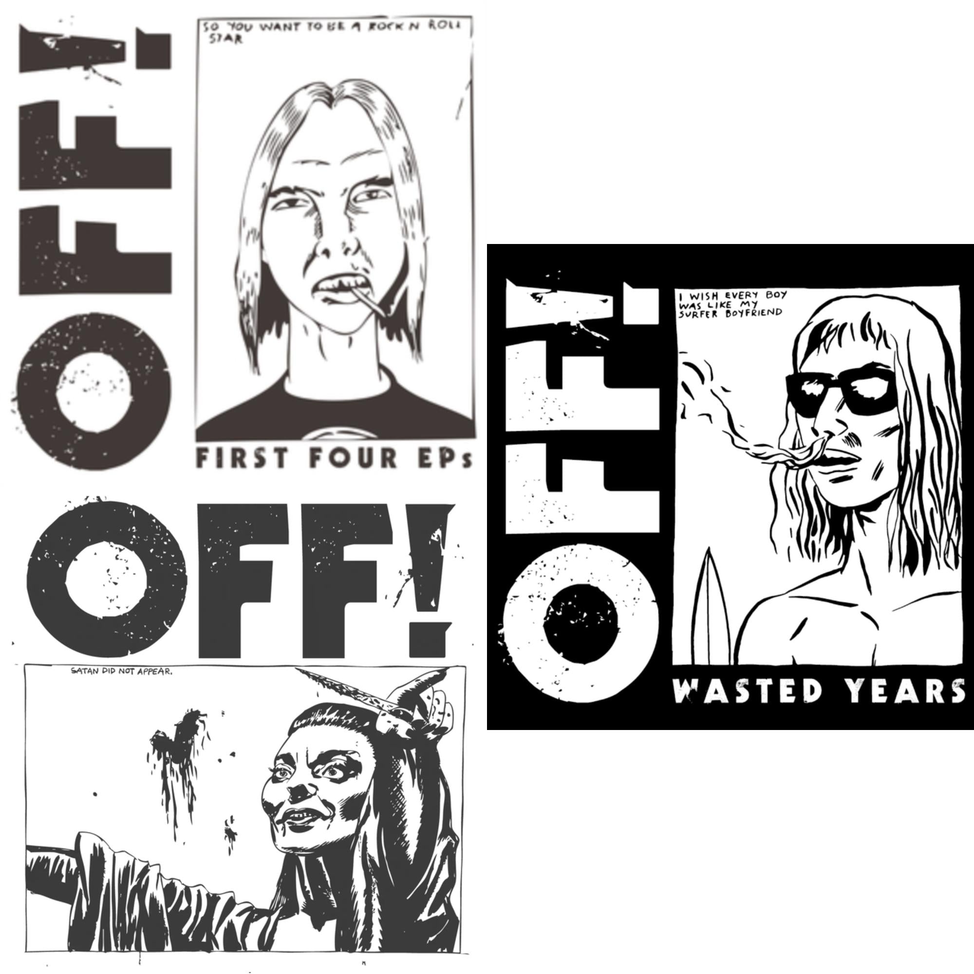 First Four Eps (Deep Purple LP Vinyl) (I) & Off! (Color LP Vinyl) & Wasted Years