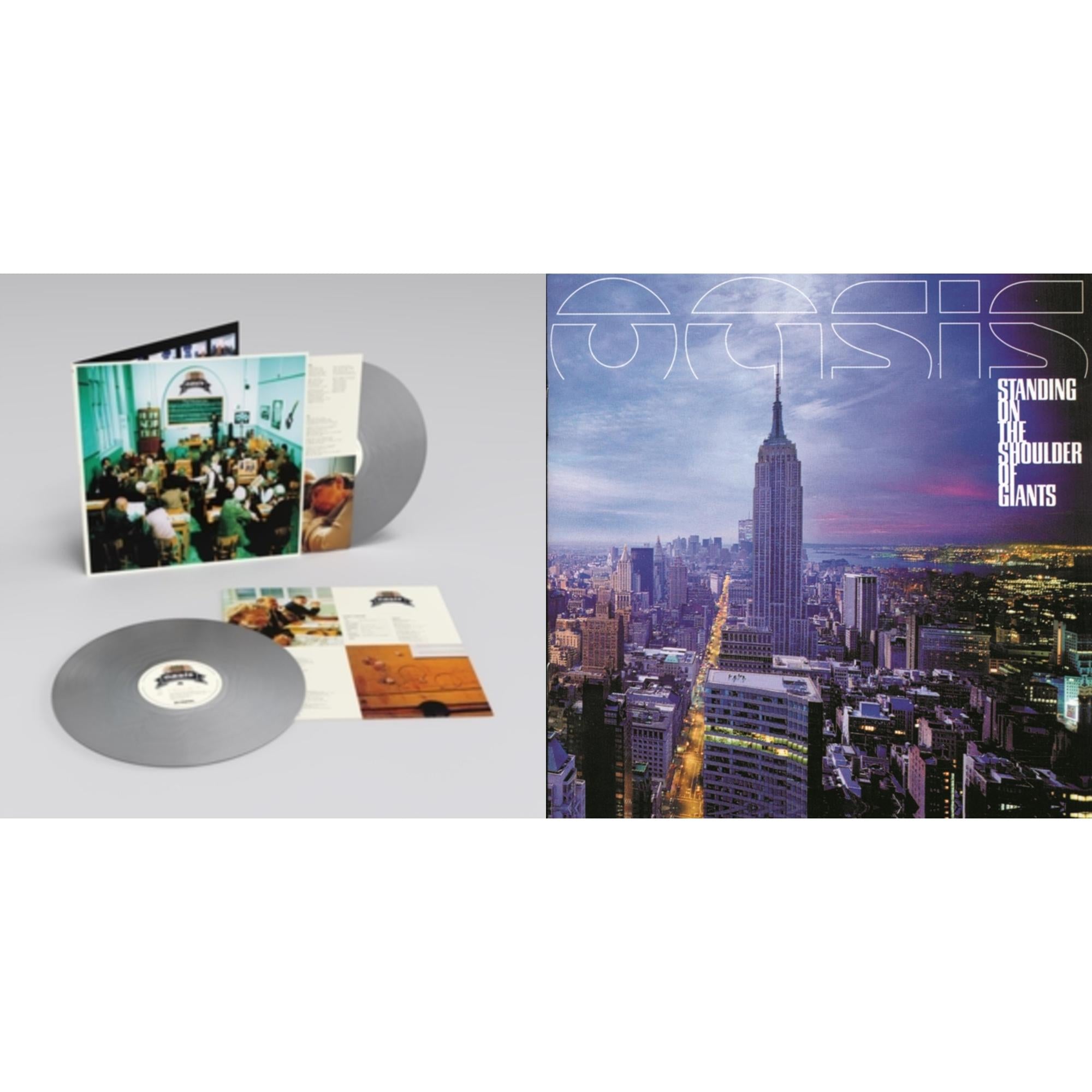 Oasis - Standing On The Shoulder Of Giants & Masterplan (Remastered Edition) (25Th Anniversary) (Silver Vinyl/2LP)