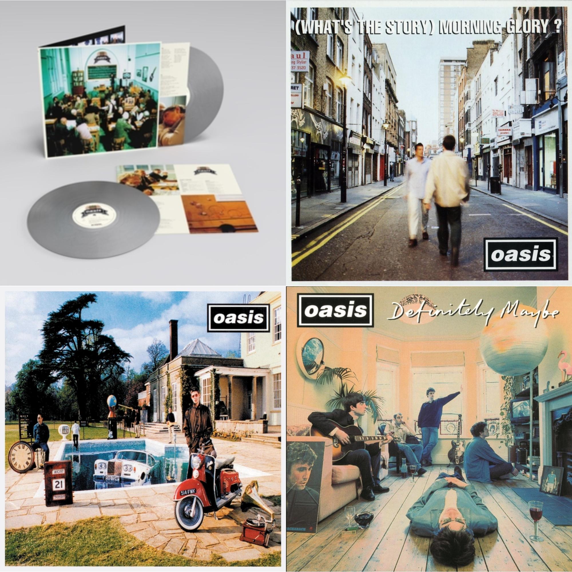 Oasis - Definitely Maybe & (What’S The Story) Morning Glory? & Be Here Now & Masterplan (Remastered Edition) (25Th Anniversary) (Silver Vinyl/2LP)