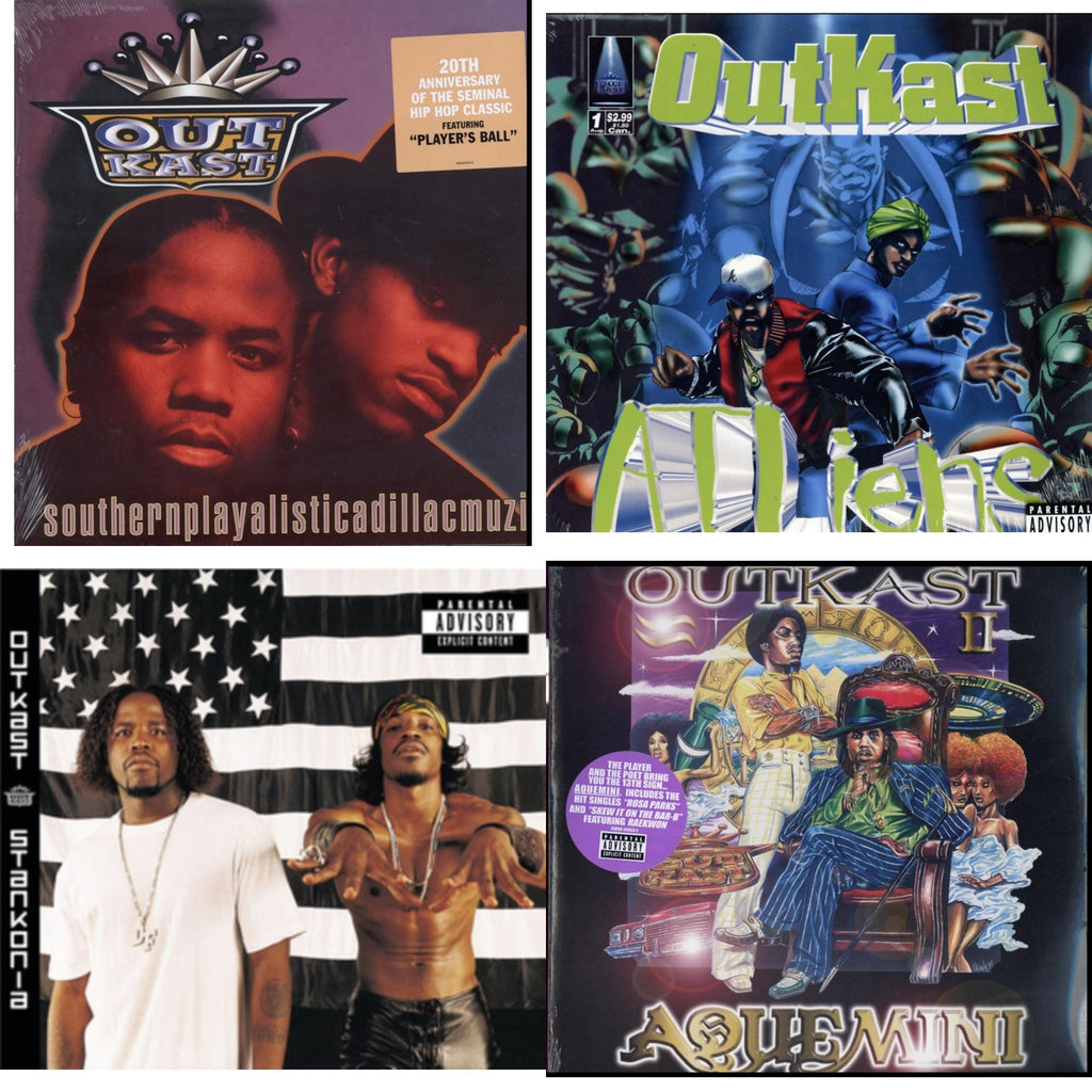 Outkast - Southernplayalisticadillacmuzik & Atliens & Stankonia & Aquemini - LP Vinyl Bundle