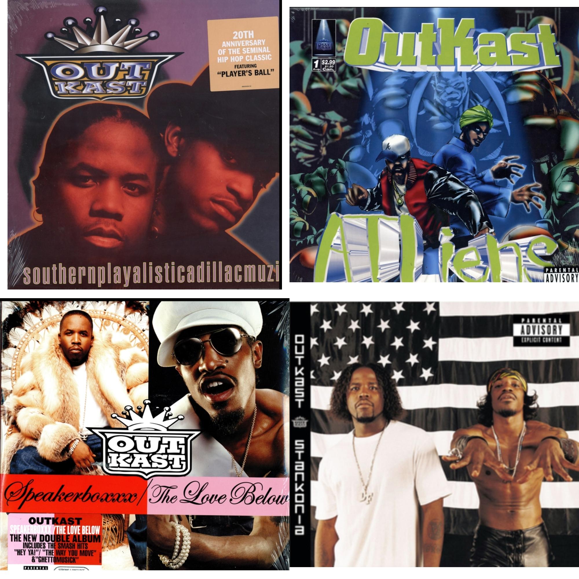 Outkast - Southernplayalisticadillacmuzik & Atliens & Speakerboxxx / Love Below & Stankonia - LP Vinyl Bundle