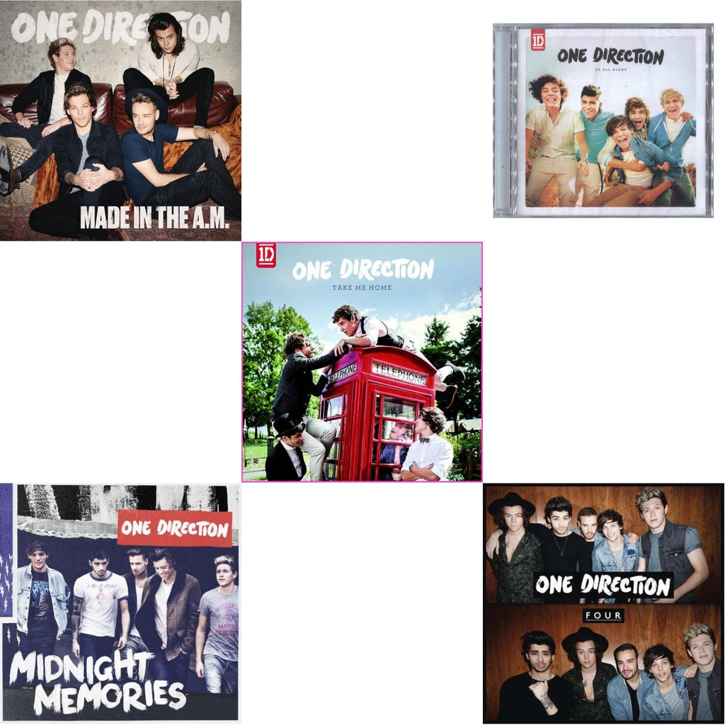 One Direction - Made In The A.M. & Midnight Memories & Take Me Home & Up All Night & Four - CD Bundle