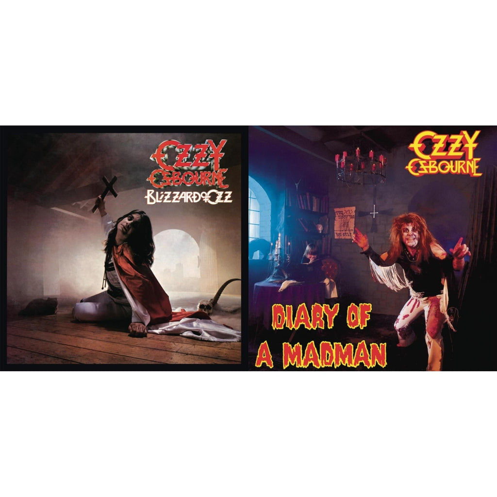Ozzy Osbourne - Blizzard Of Ozz (180G/30Th Anniversary Legacy Edition) & Diary Of A Madman (180G) - LP Vinyl Bundle