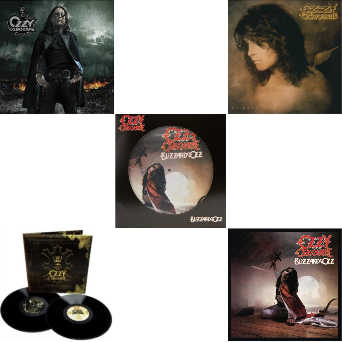 No More Tears (2LP) & Black Rain (2LP) & Blizzard Of Ozz (180G/30Th Anniversary Legacy Edition) & Blizzard Of Ozz (Picture Disc) & Memoirs Of A Madman (2LP/180G/Gatefold)