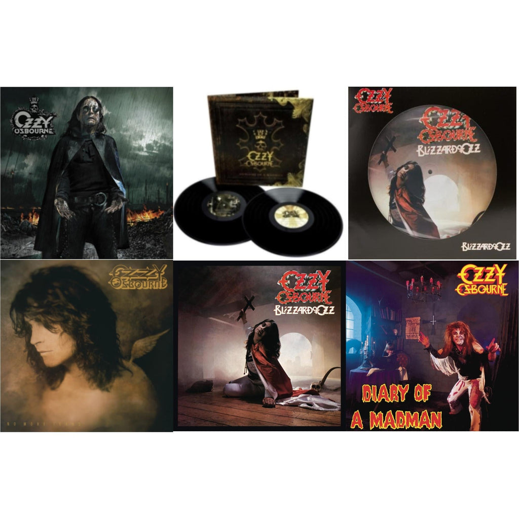 No More Tears (2LP) & Black Rain (2LP) & Blizzard Of Ozz (180G/30Th Anniversary Legacy Edition) & Diary Of A Madman (180G) & Blizzard Of Ozz (Picture Disc) & Memoirs Of A Madman (2LP/180G/Gatefold)