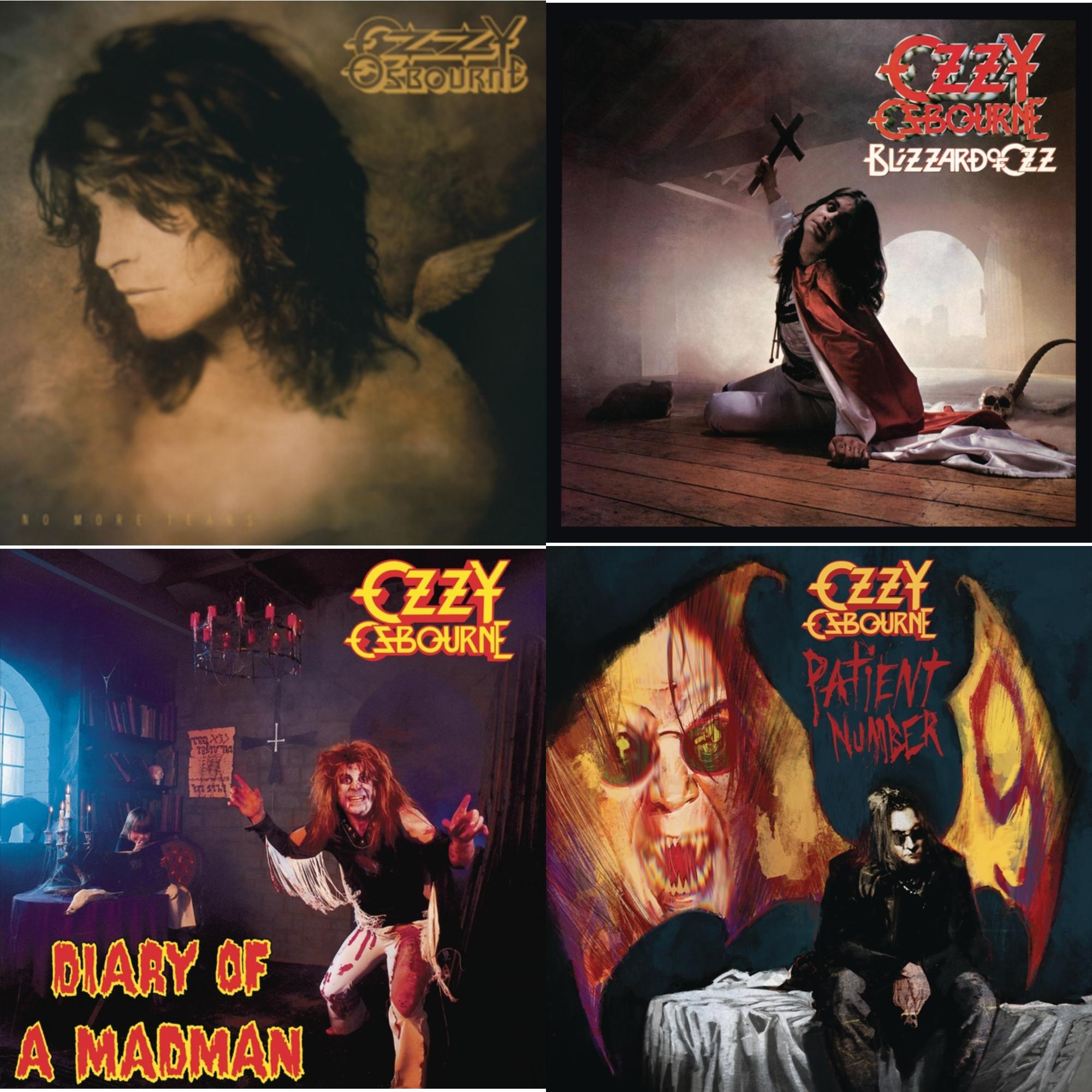 Ozzy Osbourne - No More Tears (2LP) & Patient #9 (2LP/Alternative Todd Mcarlane Cover/Comic Book & Blizzard Of Ozz (180G/30Th Anniversary Legacy Edition) & Diary Of A Madman (180G)