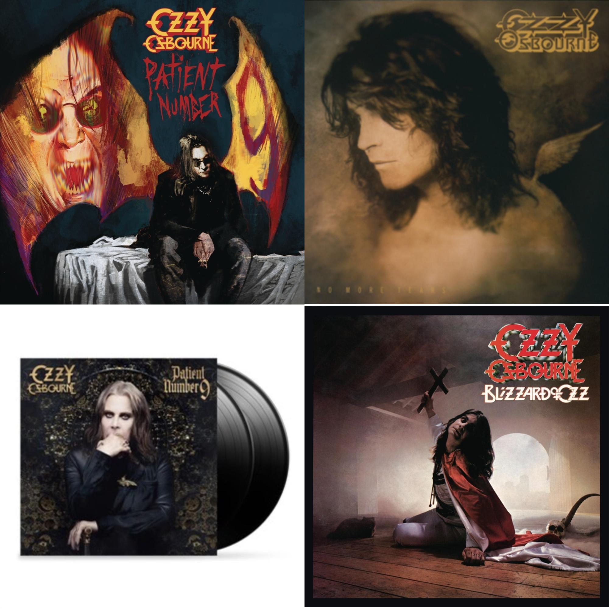 Ozzy Osbourne - No More Tears (2LP) & Patient Number 9 & Patient #9 (2LP/Alternative Todd Mcarlane Cover/Comic Book & Blizzard Of Ozz (180G/30Th Anniversary Legacy Edition)