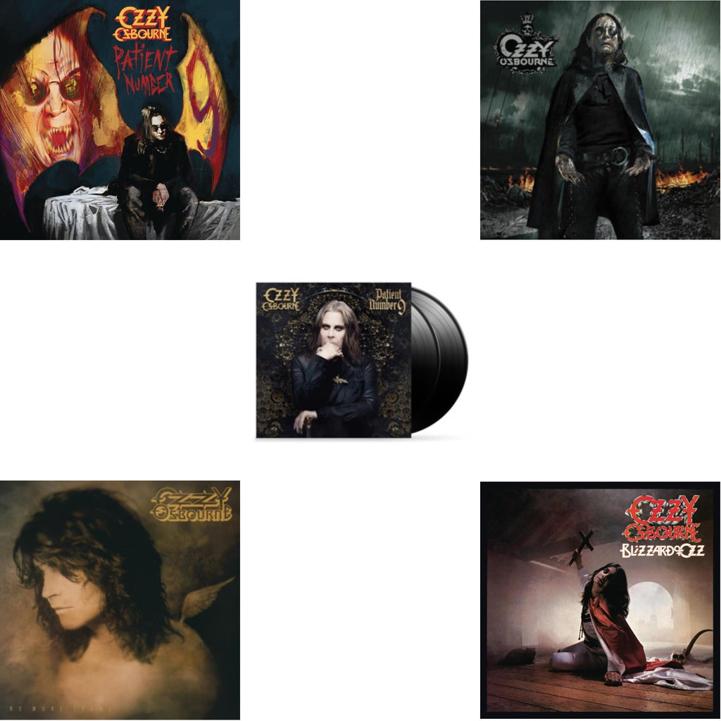 Ozzy Osbourne - No More Tears (2LP) & Patient Number 9 & Black Rain (2LP) & Patient #9 (2LP/Alternative Todd Mcarlane Cover/Comic Book & Blizzard Of Ozz (180G/30Th Anniversary Legacy Edition)