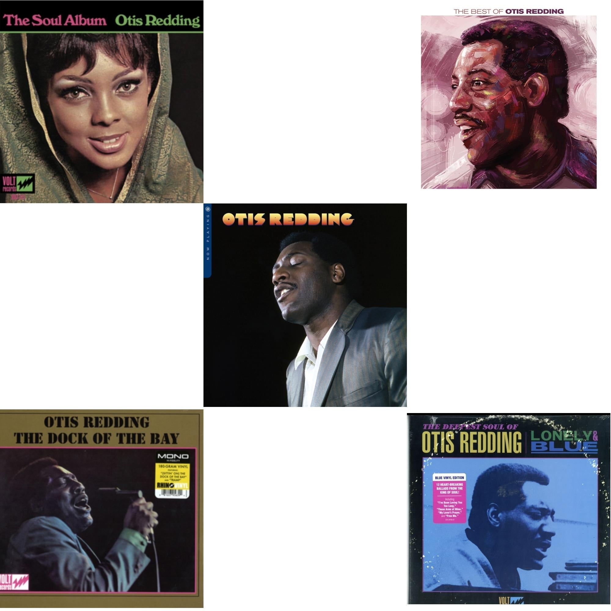 Soul Album & Dock Of The Bay (Mono) & Now Playing & Best Of Otis Redding & Lonely & Blue: Deepest Soul Of Otis Redding