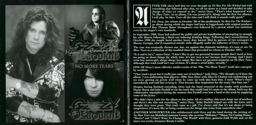 Ozzy Osbourne – No More Tears (2-LP Vinyl) Vinyl Record
