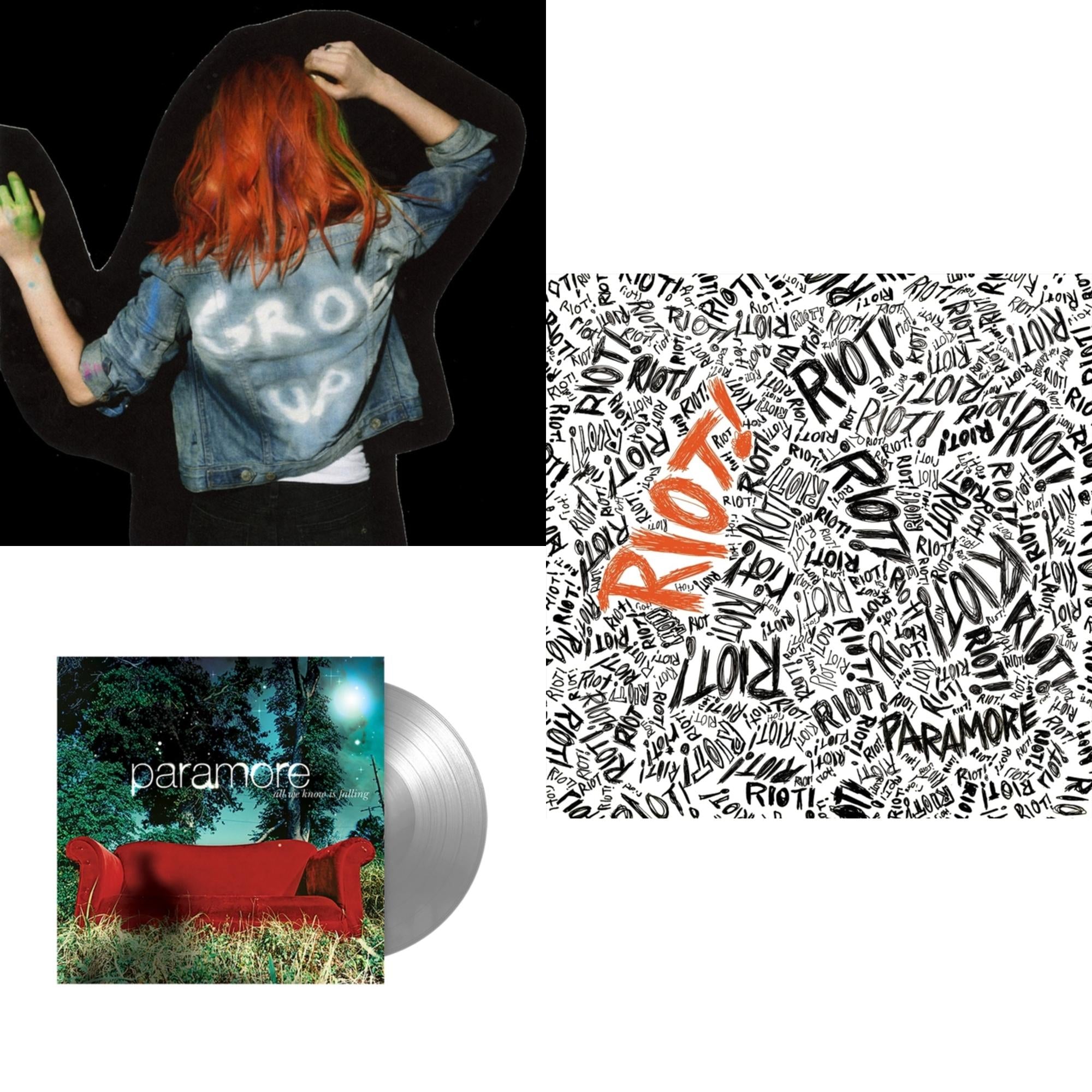 Paramore (2LP) & All We Know Is Falling (Silver LP Vinyl) & Riot! (Fbr 25Th Anniversary Edtion/Silver LP Vinyl)