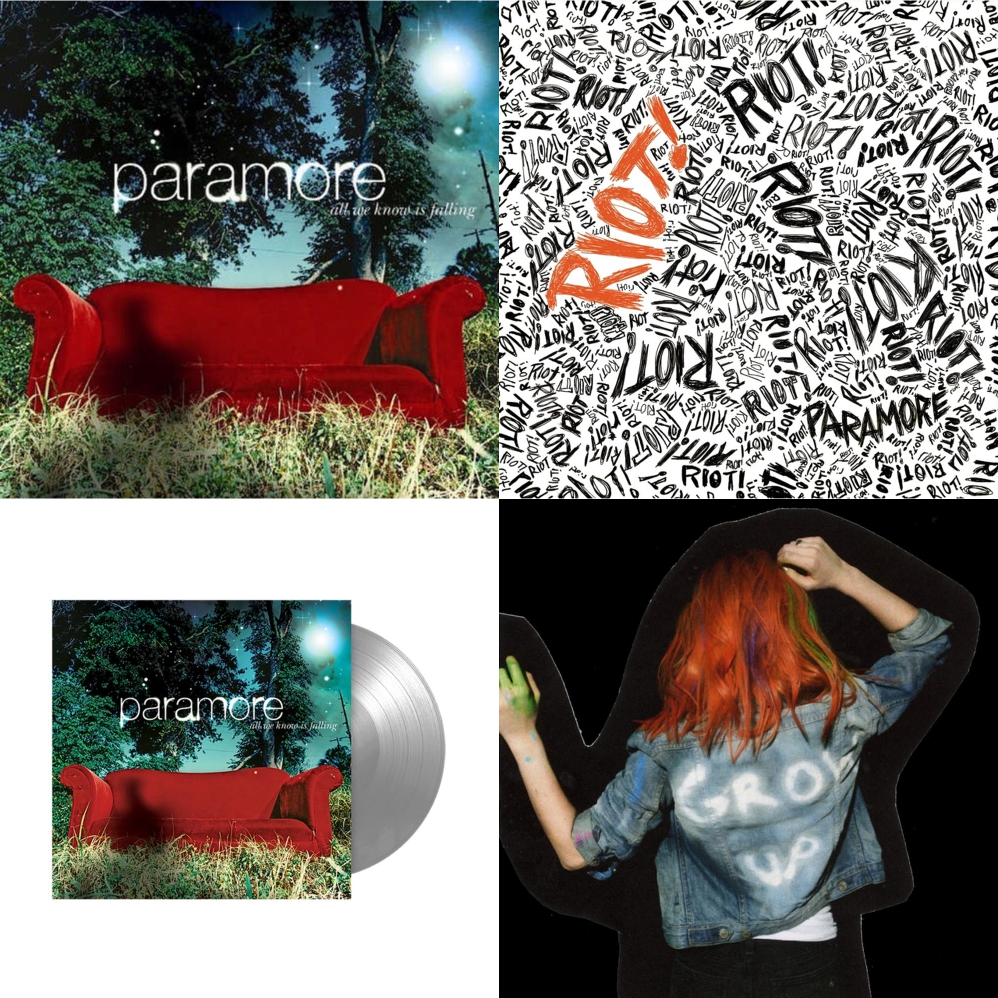Paramore (2LP) & All We Know Is Falling (Silver LP Vinyl) & Riot! (Fbr 25Th Anniversary Edtion/Silver LP Vinyl) & All We Know Is Falling