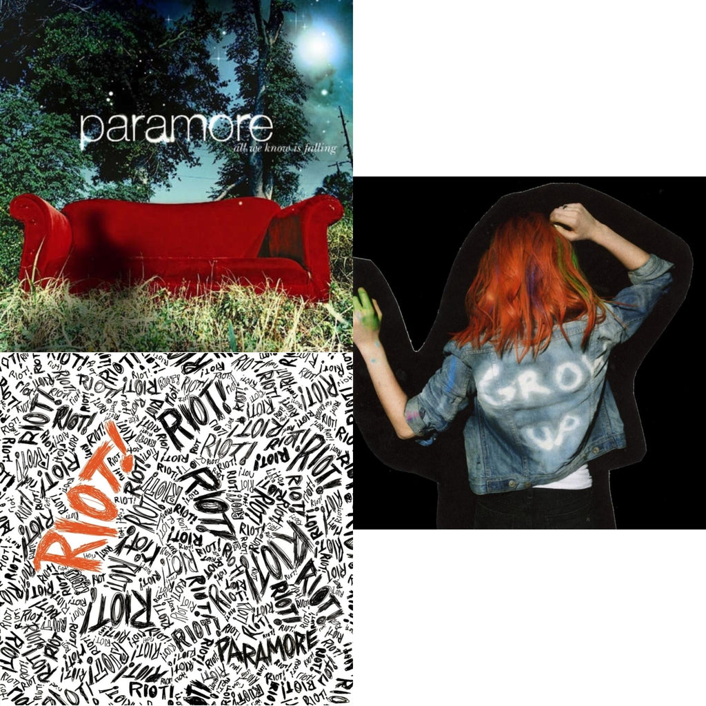 Paramore (2LP) & Riot! (Fbr 25Th Anniversary Edtion/Silver LP Vinyl) & All We Know Is Falling