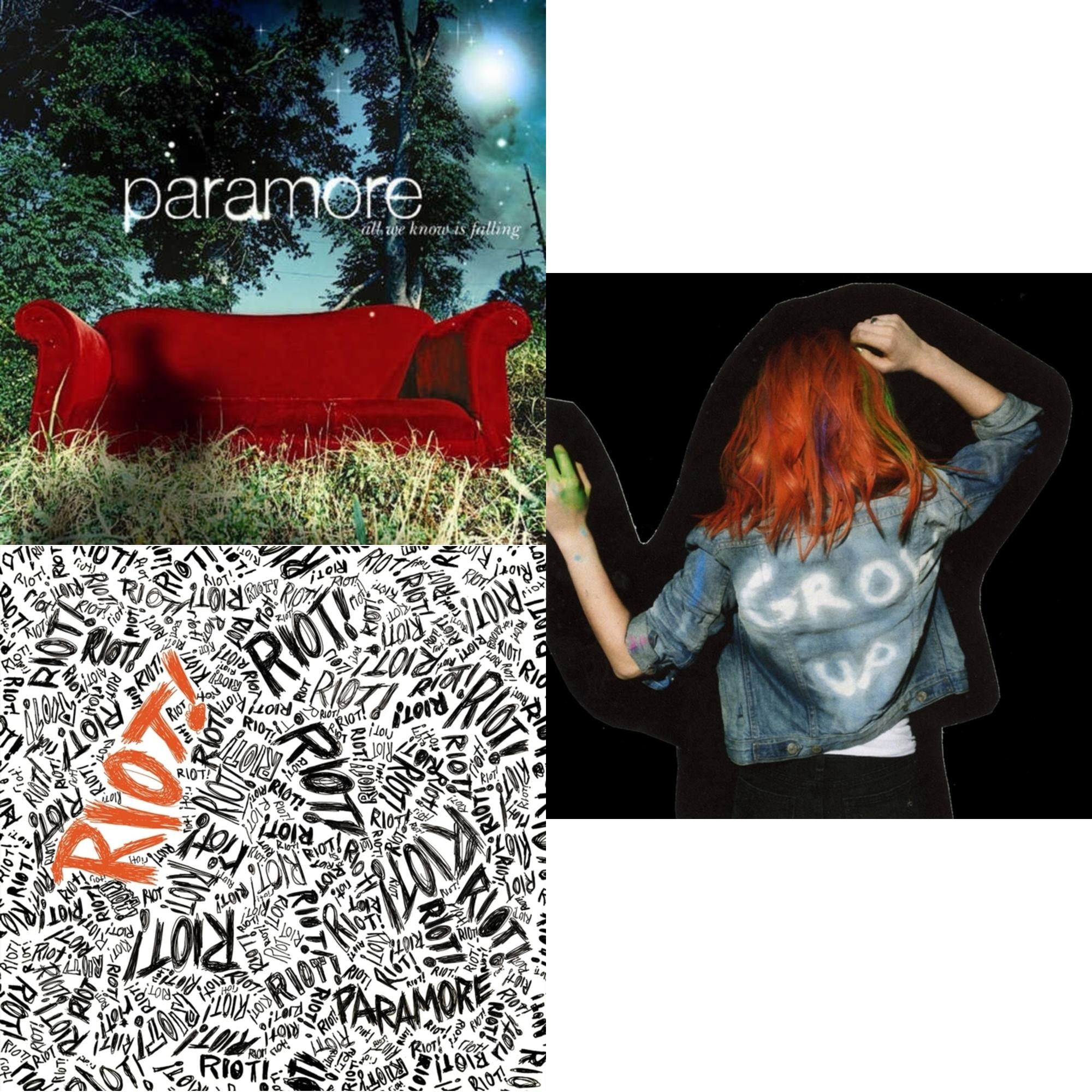 Paramore (2LP) & Riot! (Fbr 25Th Anniversary Edtion/Silver LP Vinyl) & All We Know Is Falling