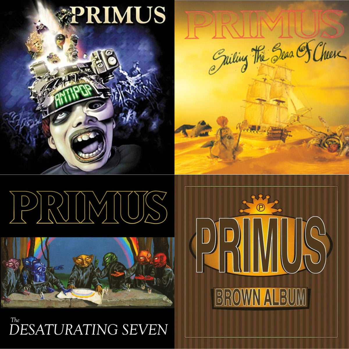 Sailing Seas Of Cheese & Brown Album (2LP) & Antipop (2 LP) & Desaturating Seven (7Th Anniversary) (Midnight Rainbow Splatter LP Vinyl)