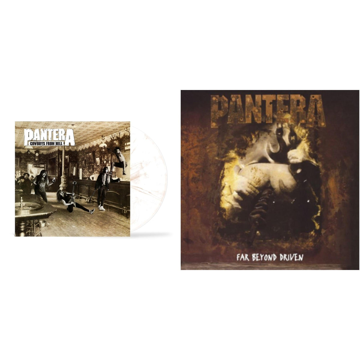 Cowboys From Hell (Marbled Brown LP Vinyl) (I) & Far Beyond Driven