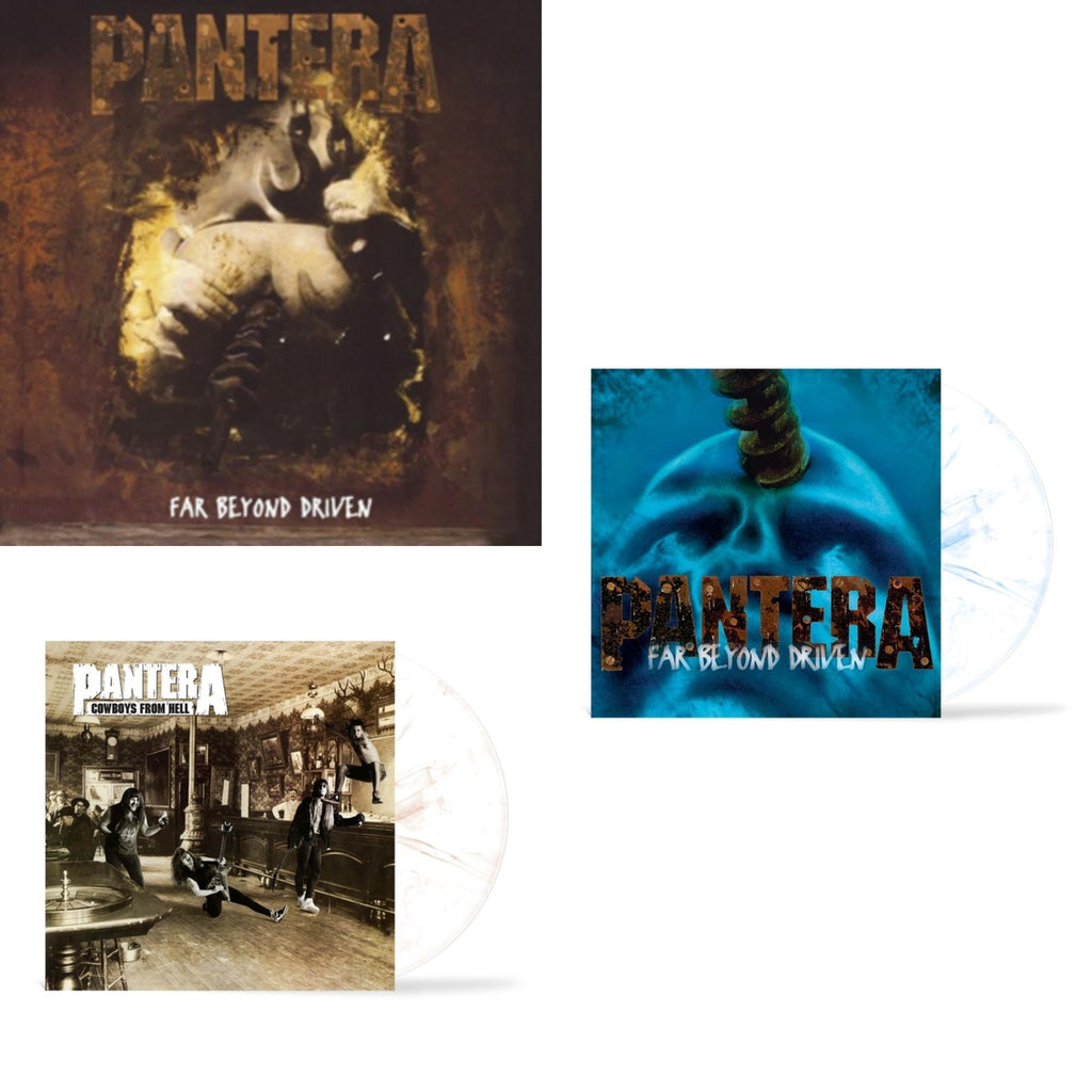 Far Beyond Driven (Marbled Yellow LP Vinyl) & Cowboys From Hell (Marbled Brown LP Vinyl) (I) & Far Beyond Driven