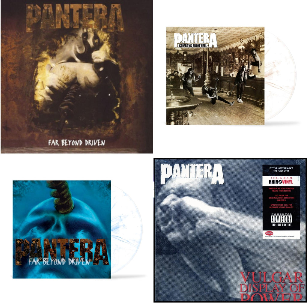 Far Beyond Driven (Marbled Yellow LP Vinyl) & Cowboys From Hell (Marbled Brown LP Vinyl) (I) & Vulgar Display Of Power & Far Beyond Driven