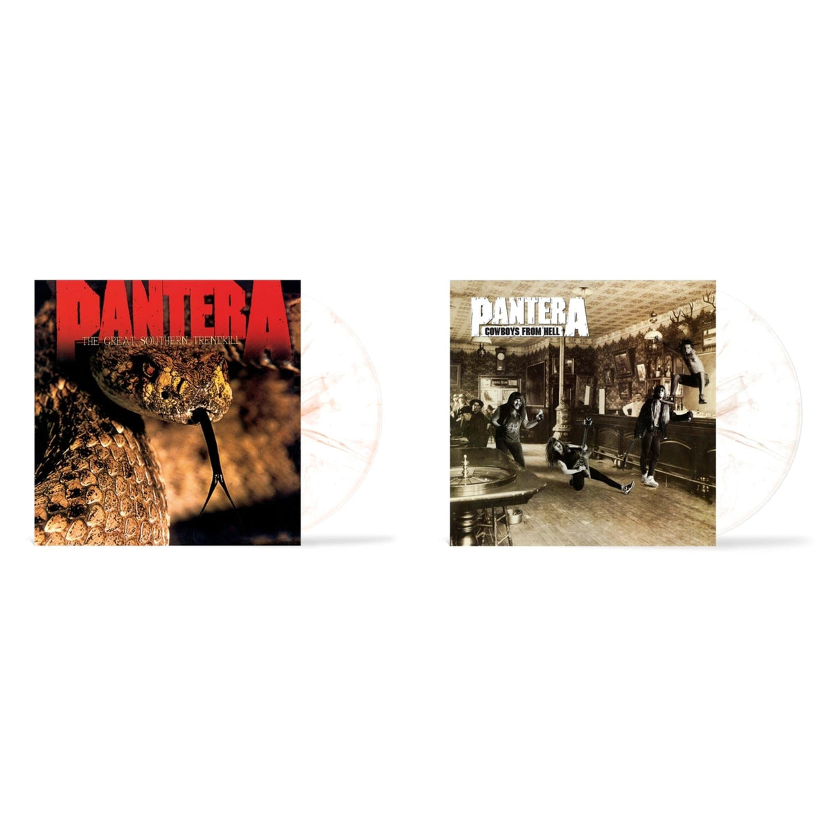 Pantera - Great Southern Trendkill (Marbled Orange LP Vinyl) (I) & Cowboys From Hell (Marbled Brown LP Vinyl) (I)